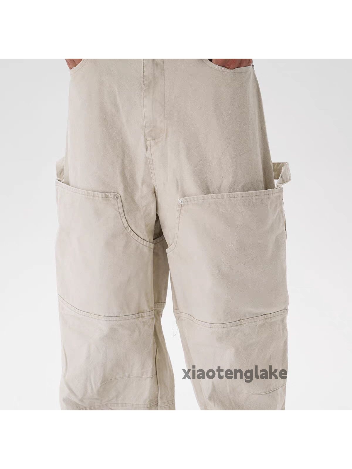 Vintage ltx washed faded loose baggy hiphop carpenter pants Size US 34 / EU 50 - 7 Thumbnail