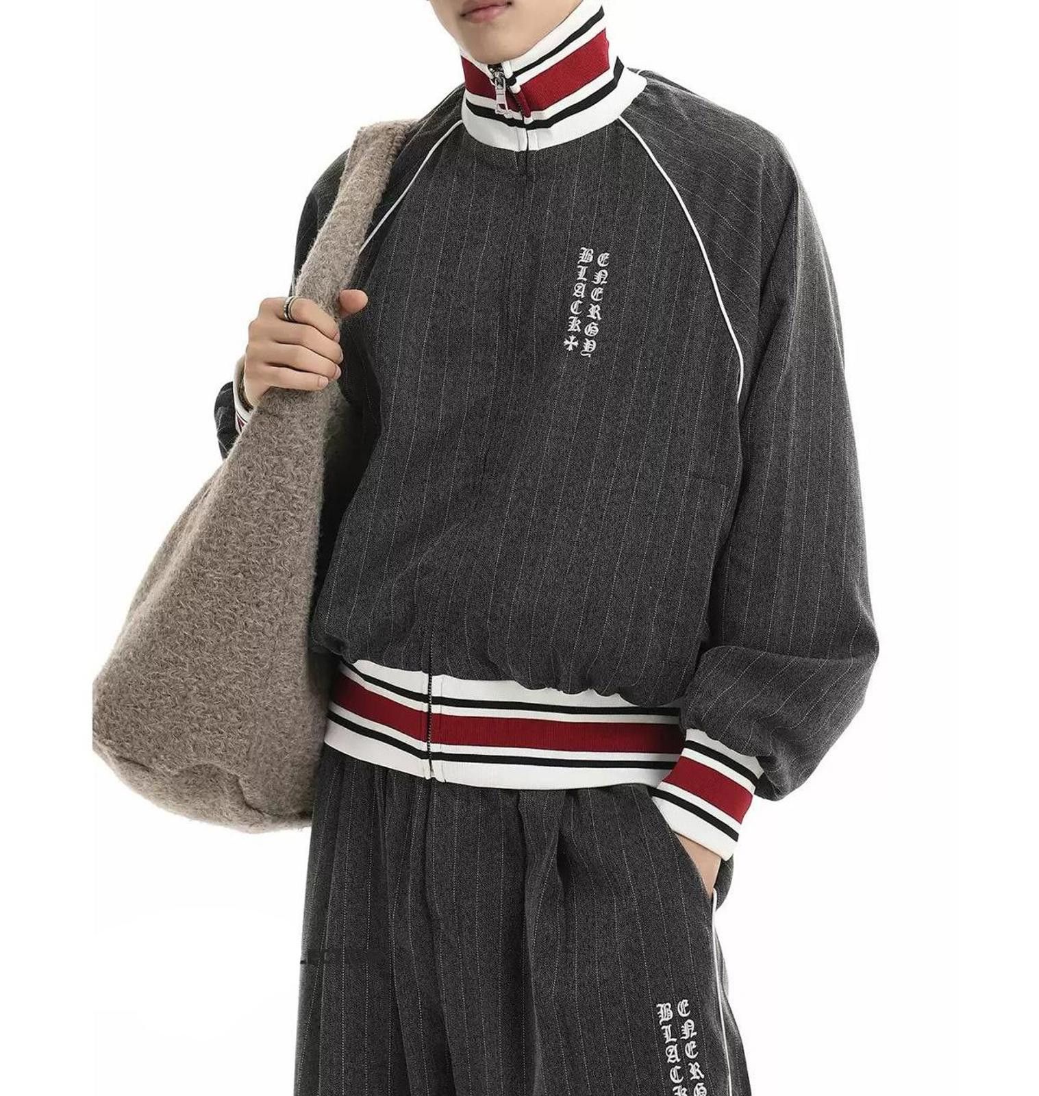Other Stripe Lazy Co-Ord Set | Jacket and Wide-Leg Pants Size US 32 / EU 48 - 4 Thumbnail