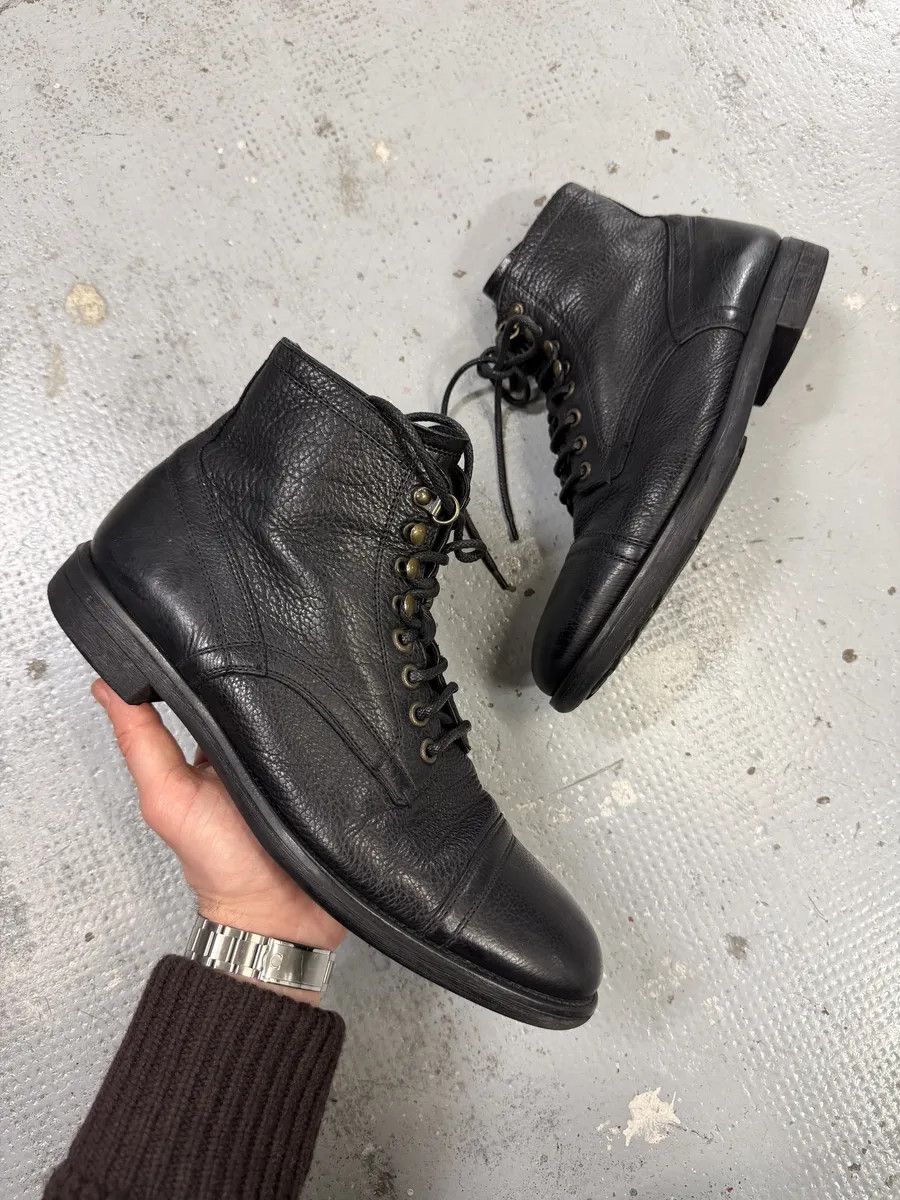Dolce & Gabbana 2000s Dolce & Gabbana Black Leather Combat Boots Size US 8 / EU 41 - 1 Thumbnail