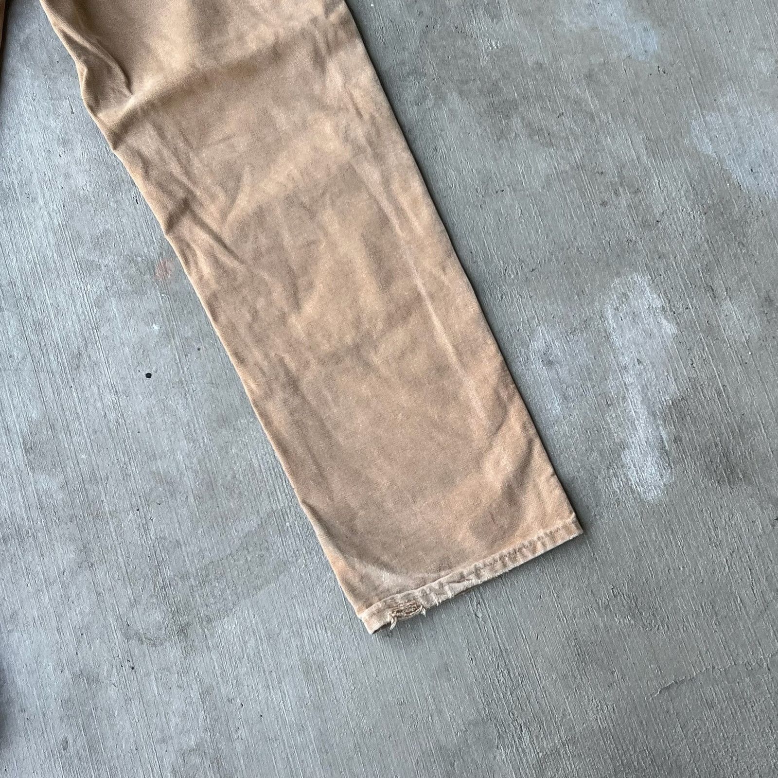 Carhartt × Vintage Carhartt faded brown double knee work wear carpenter pants Size US 31 - 10 Thumbnail