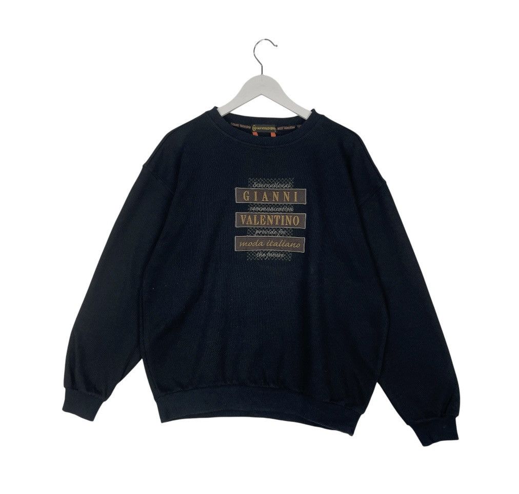 Designer × Vintage vintage Hoodie/sweater Gianni Valentino moda Italiano Size US L / EU 52-54 / 3 - 1 Thumbnail