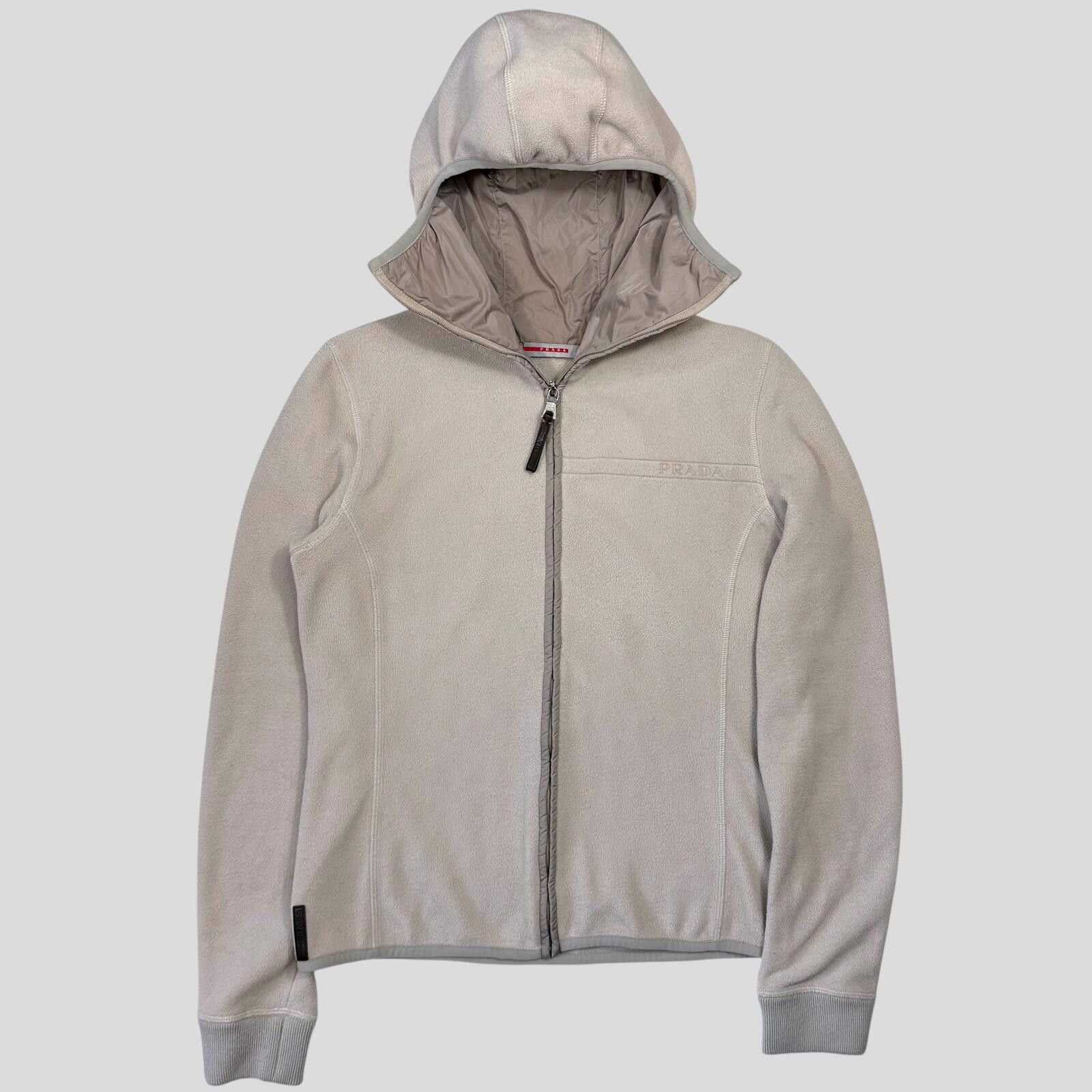 Prada Prada Sport 2006 Spellout Logo Balaclava Fleece Jacket - M Size S / US 4 / IT 40 - 7 Thumbnail