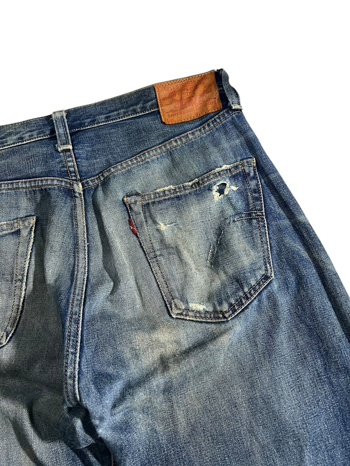 Levi's Vintage Levi’s 501xx Big E Selvedge Distressed Jean Size US 33 - 15 Thumbnail