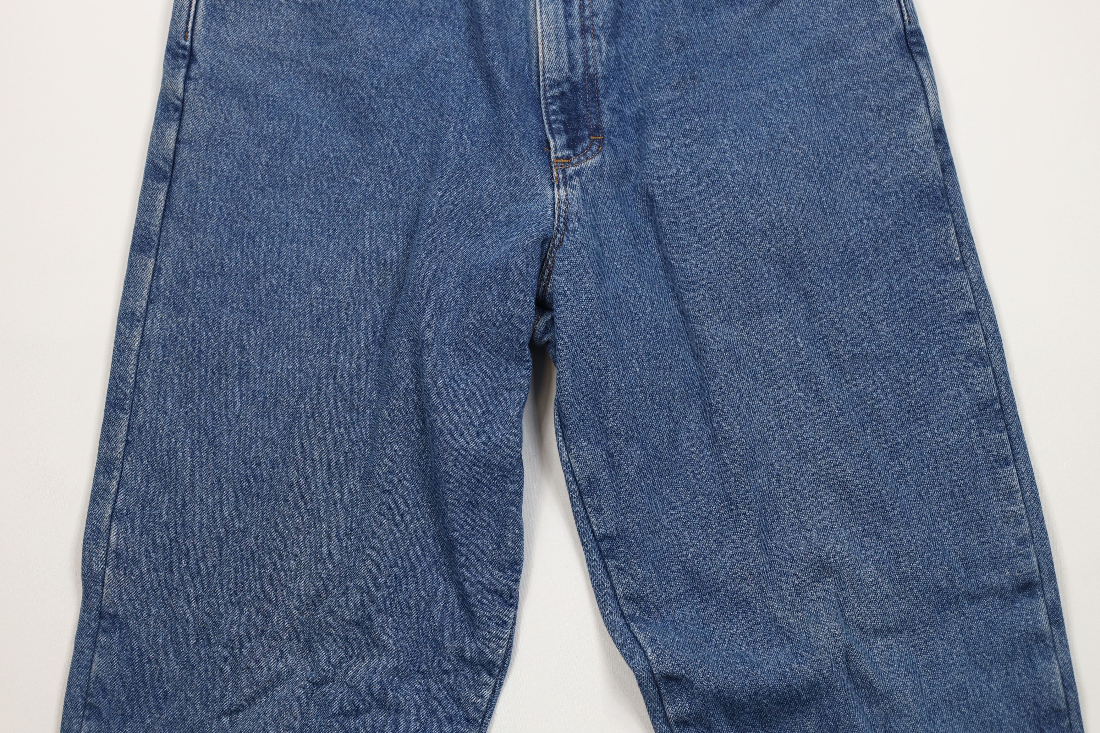 L.L. Bean Vintage 90s Y2K LL Bean Fit Flannel Lined Denim Jeans Blue Size US 34 / EU 50 - 4 Thumbnail