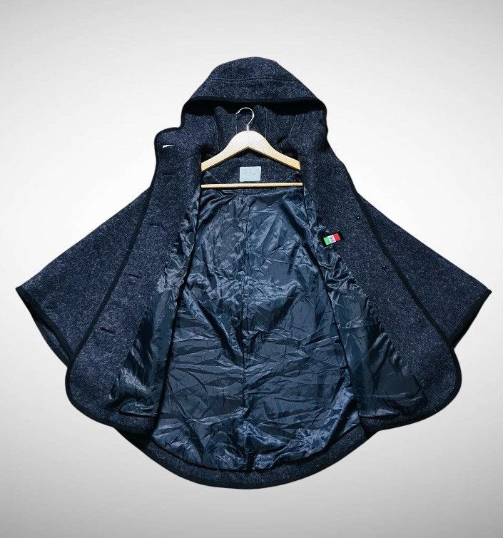 Japanese Brand Couleurs di Topkapi Wool Poncho Cape with Hoodid and Pockets Size US L / EU 52-54 / 3 - 4 Thumbnail