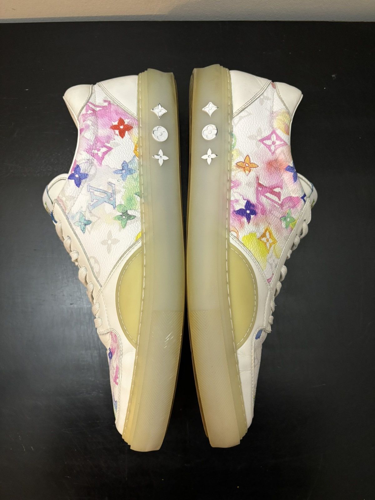 Louis Vuitton Louis Vuitton Ollie Monogram Rainbow White Size US 12 / EU 45 - 4 Thumbnail