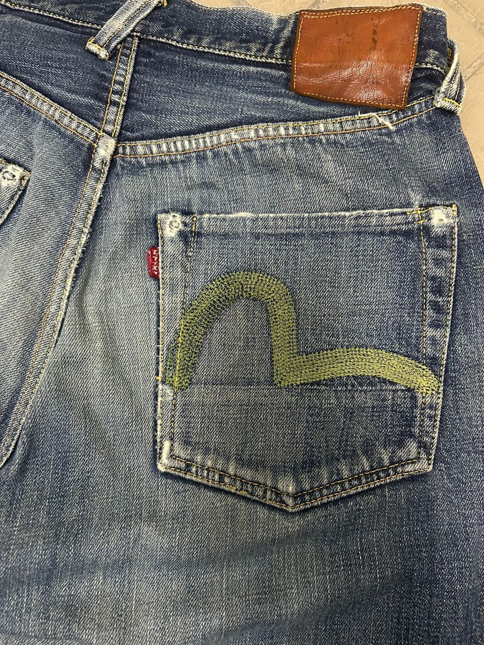 Designer × Evisu × Japanese Brand Vtg Evisu Yamane No 1 Special Distressed Size US 31 - 16 Thumbnail