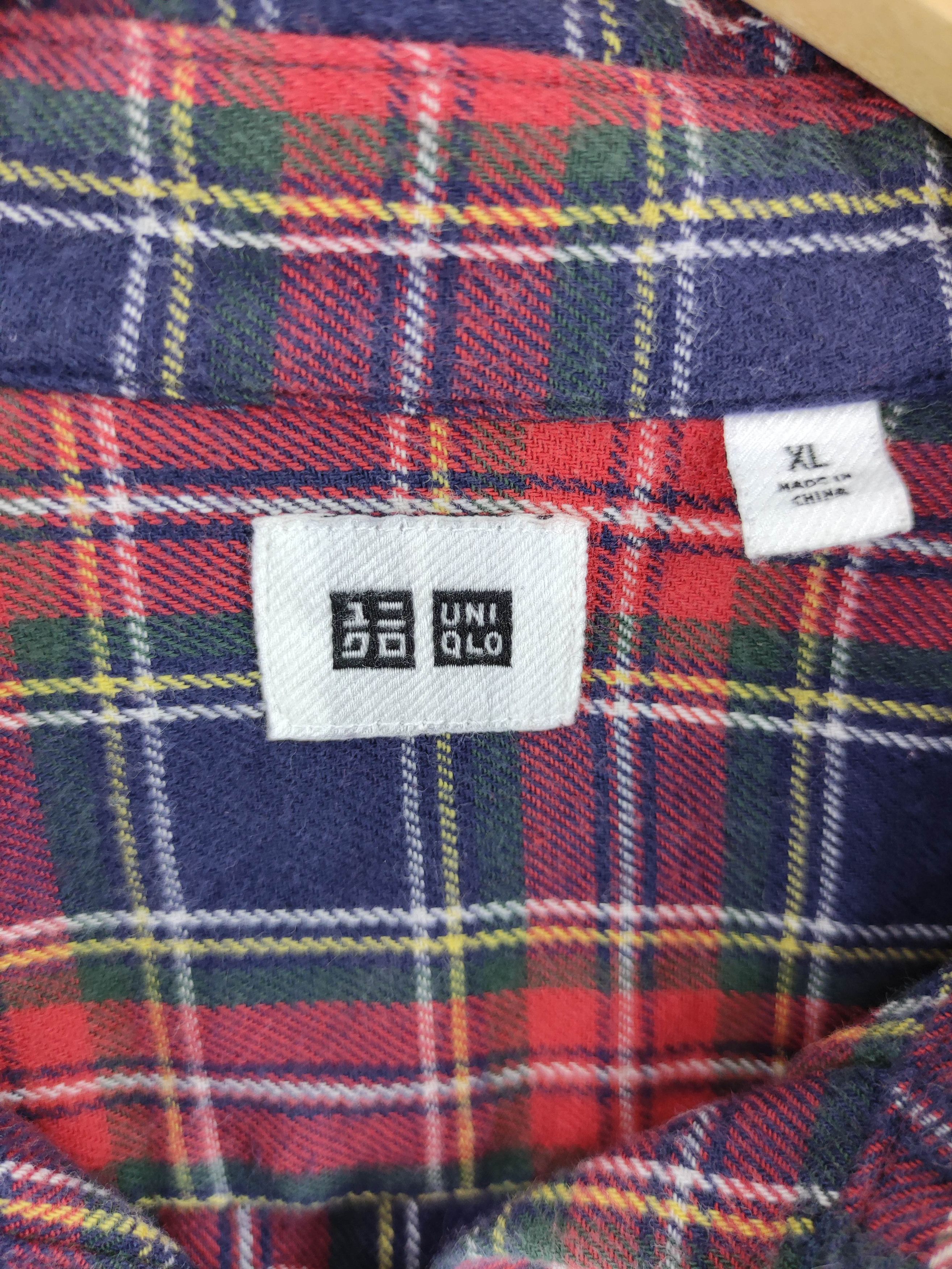 Uniqlo Vintage Flannel Shirt Button up Long Sleeve Size XL / US 12-14 / IT 48-50 - 2 Thumbnail