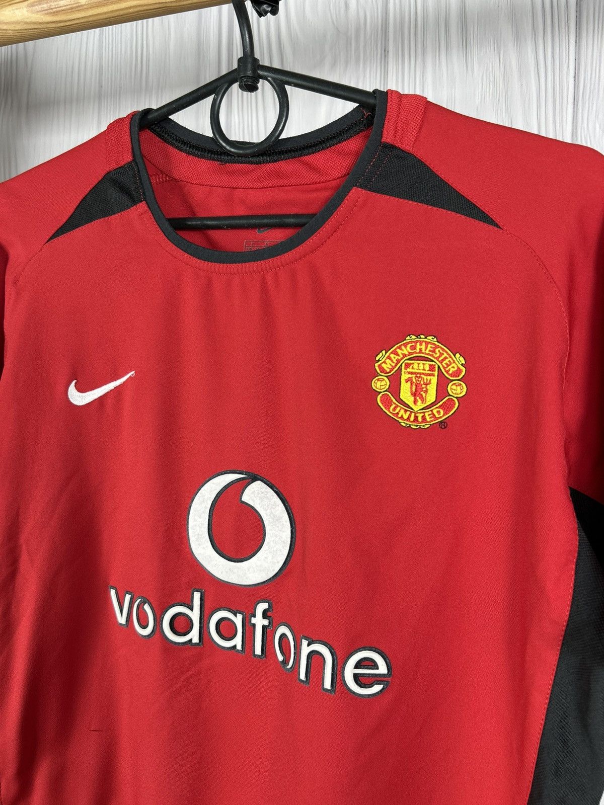 Nike Vintage Manchester United 2002/04 Vodafone Jersey Sz Boys L Size US L / EU 52-54 / 3 - 3 Thumbnail