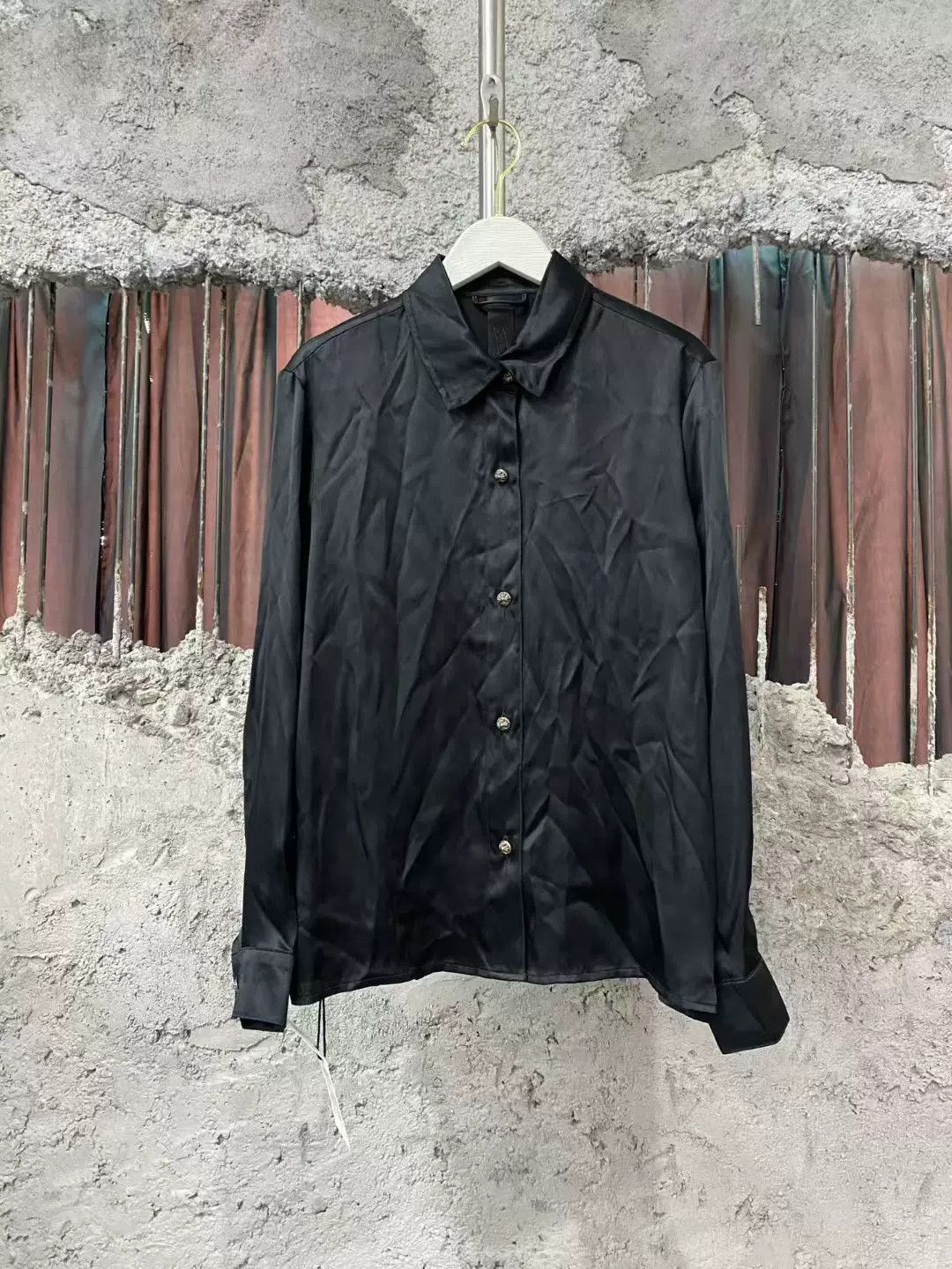 Chrome Hearts black silk shirt by Chrome Hearts Size US XS / EU 42 / 0 - 1 Thumbnail