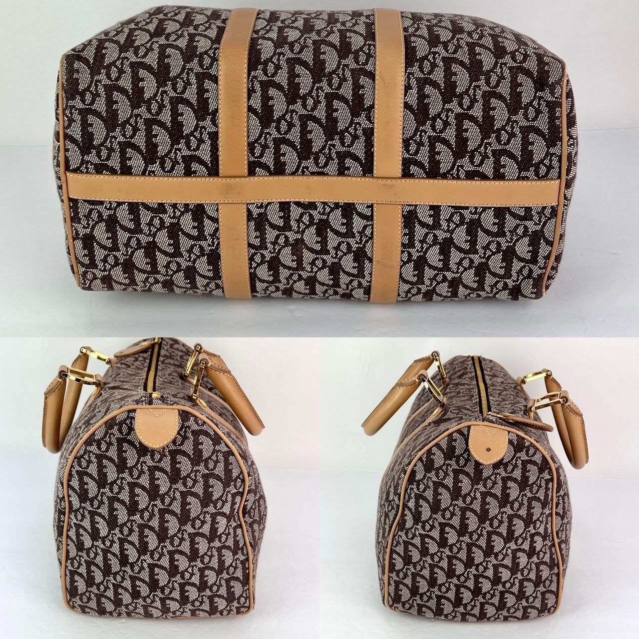 Christian Dior Monsieur Christian Dior Vintage Trotter Diorissimo Medium Brown Bosto Size ONE SIZE - 5 Thumbnail