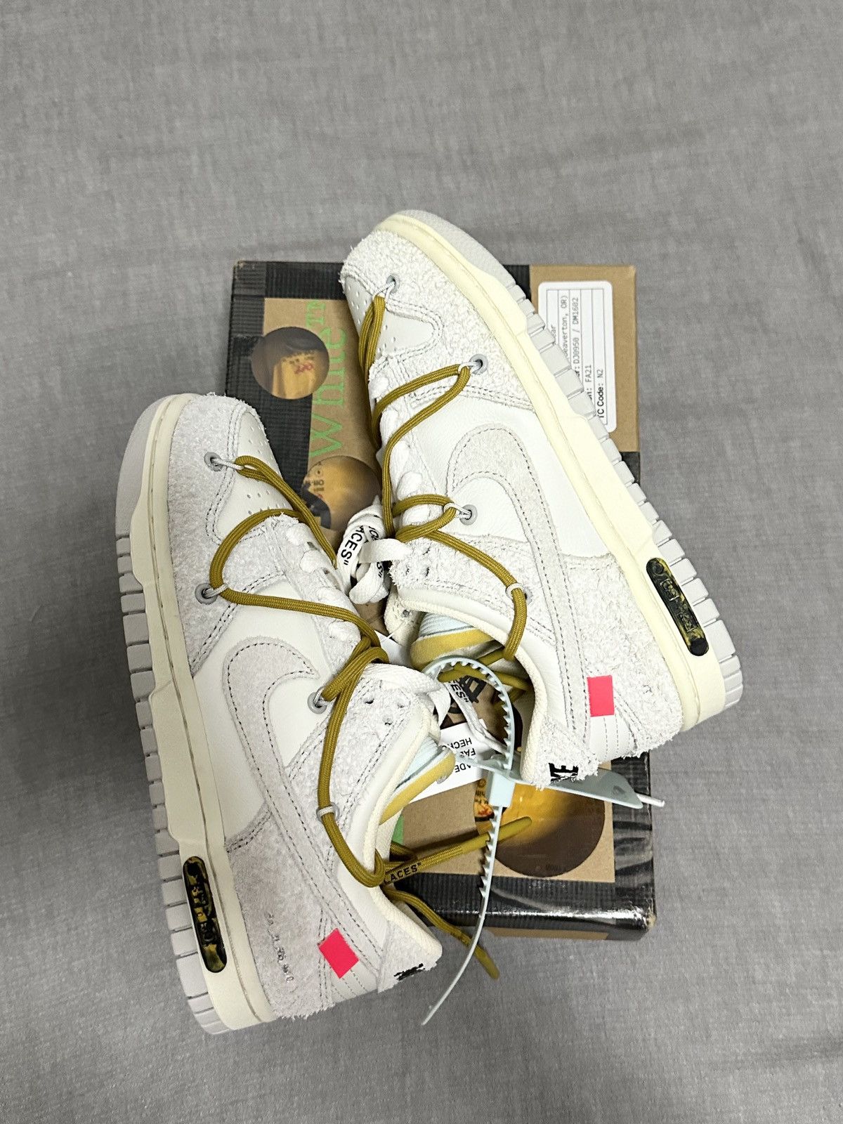 Nike Nike Dunk Low Off-White Lot 37 size 4 Size US 4 / IT 34 - 3 Thumbnail