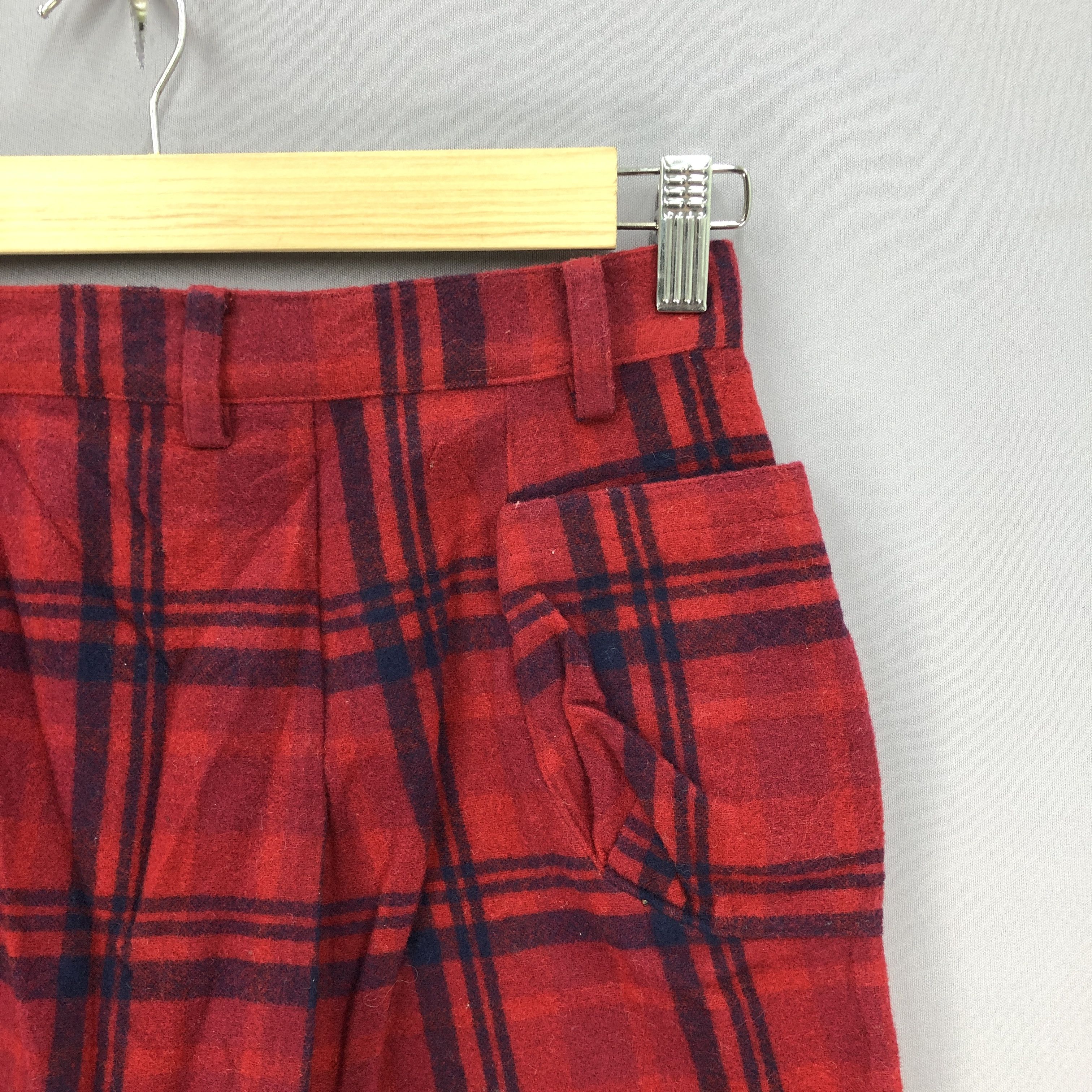 Japanese Brand × Vintage Vintage Wool Pants Seditionaries Punk Check Trousers Size 28" / US 6 / IT 42 - 7 Thumbnail