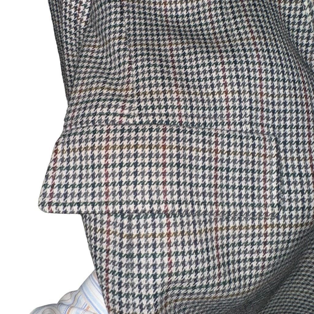 Jos. A. Bank 80s Jos. A Bank Multicolored Check 100% Wool Sportcoat 40R Size 40R - 4 Thumbnail