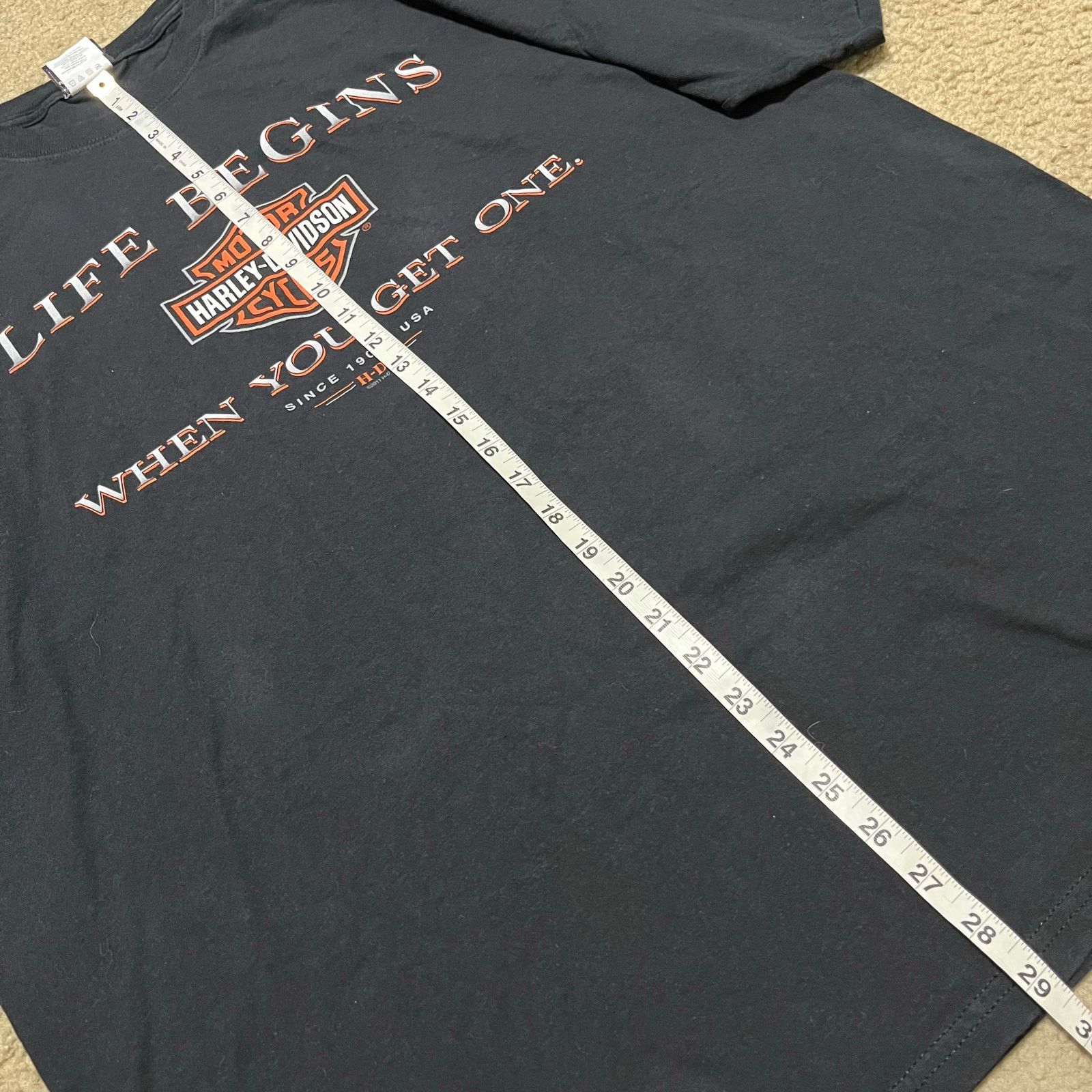 Harley Davidson Harley Davidson Double Sided Graphic Black Shirt 2XL Size US XXL / EU 58 / 5 - 5 Thumbnail