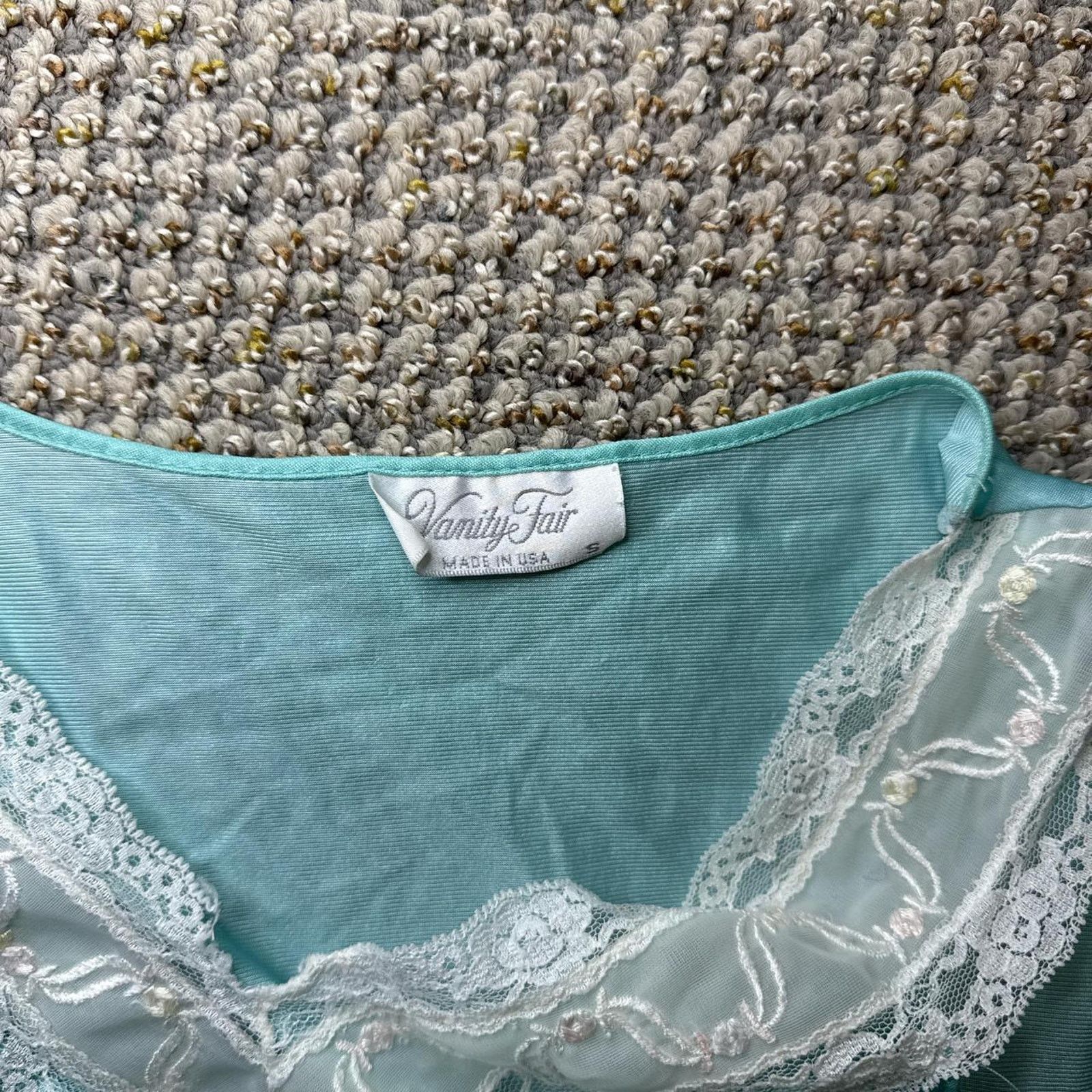 Other Vintage sea blue edwardian lace slip dress Size S / US 4 / IT 40 - 7 Thumbnail
