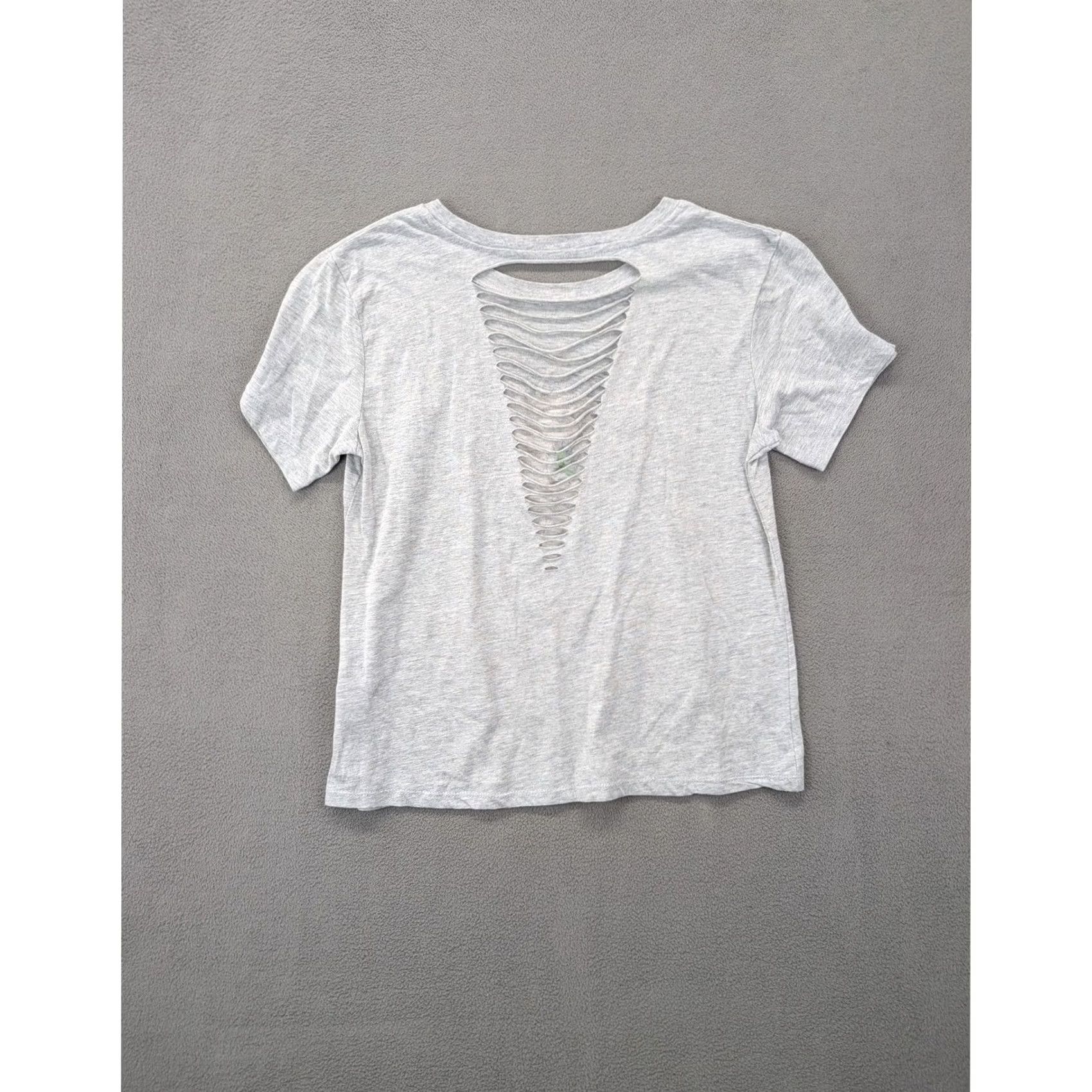 Vintage Betty Boop Gray Graphic T-Shirt S/CH Short Sleeve Cutout Back Casual Top Size XS / US 0-2 / IT 36-38 - 3 Thumbnail