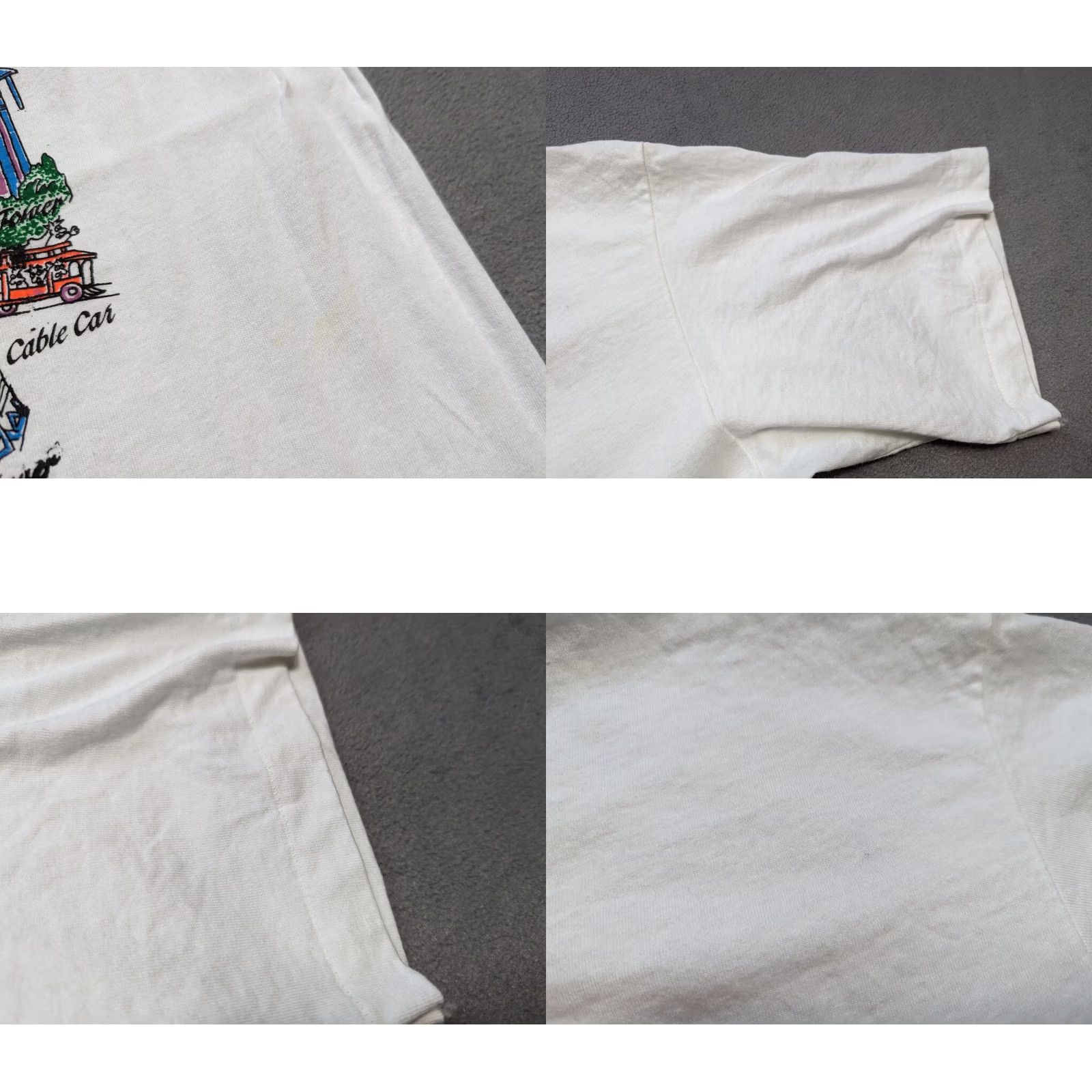 Vintage VINTAGE San Francisco white shirt Mens XL 1990s Cotton Short Sleeve USA Size US XL / EU 56 / 4 - 8 Thumbnail