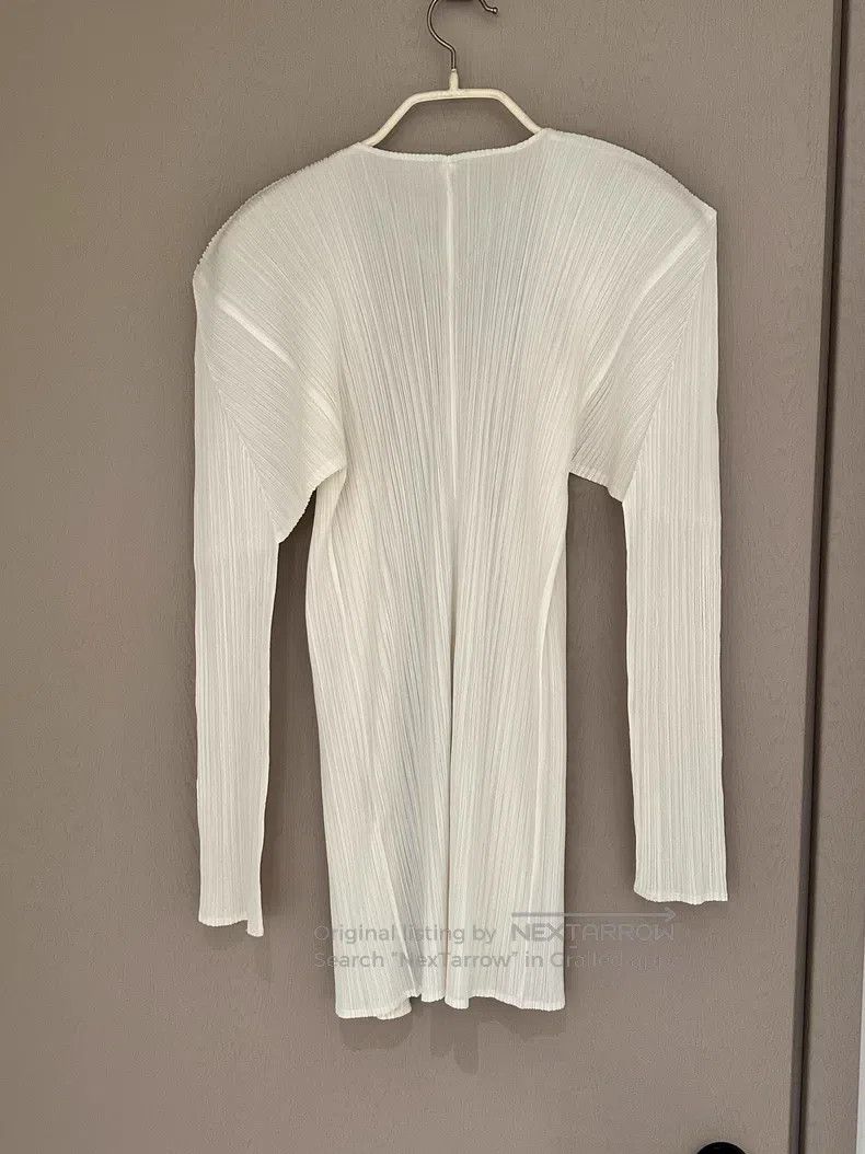 Issey Miyake Issey Miyake White Jacket Size L / US 10 / IT 46 - 2 Thumbnail