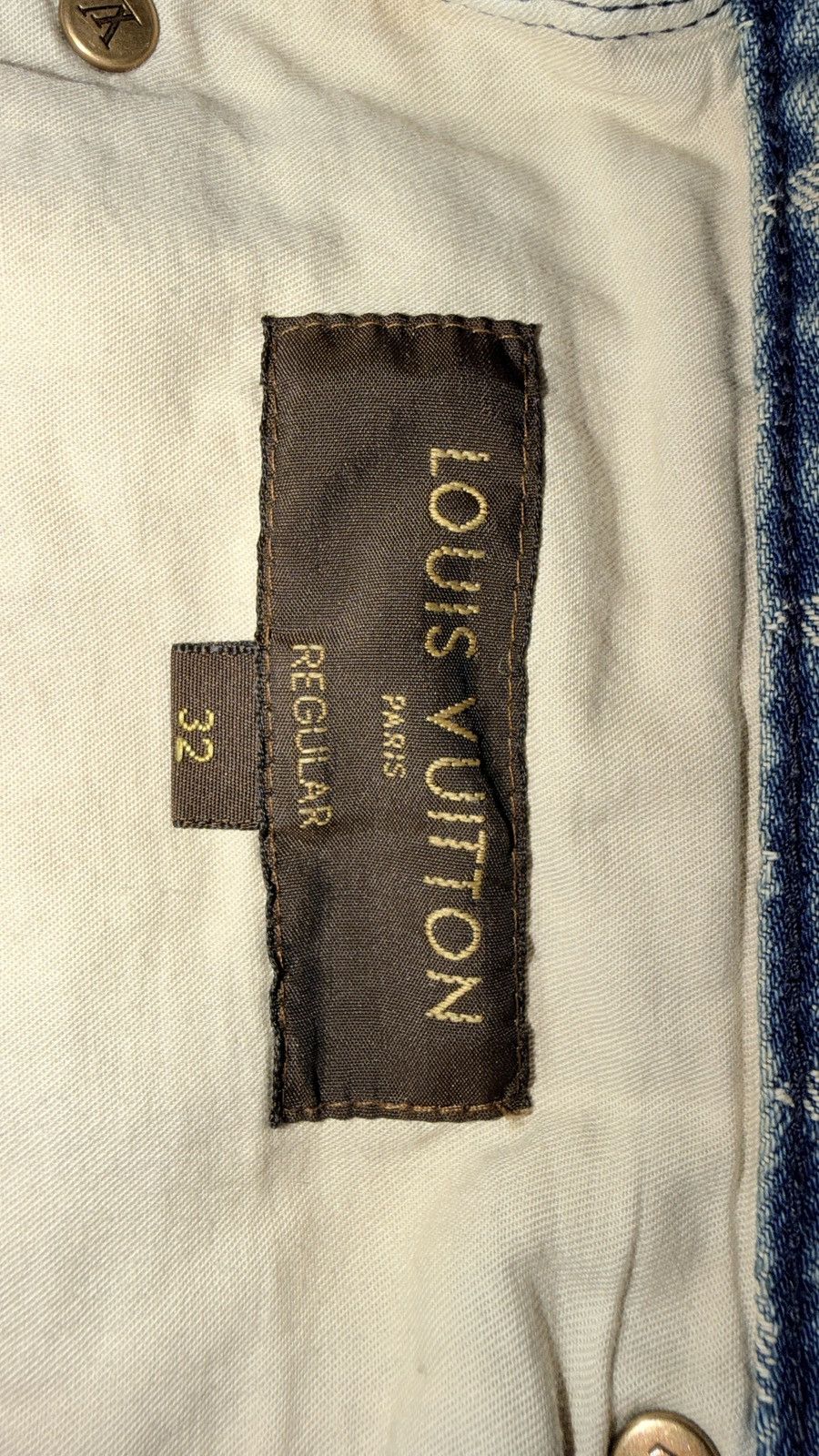 Louis Vuitton × Supreme Louis Vuitton X SUPREME 32 Denim Jeans Blue Monogram Size US 32 / EU 48 - 14 Thumbnail