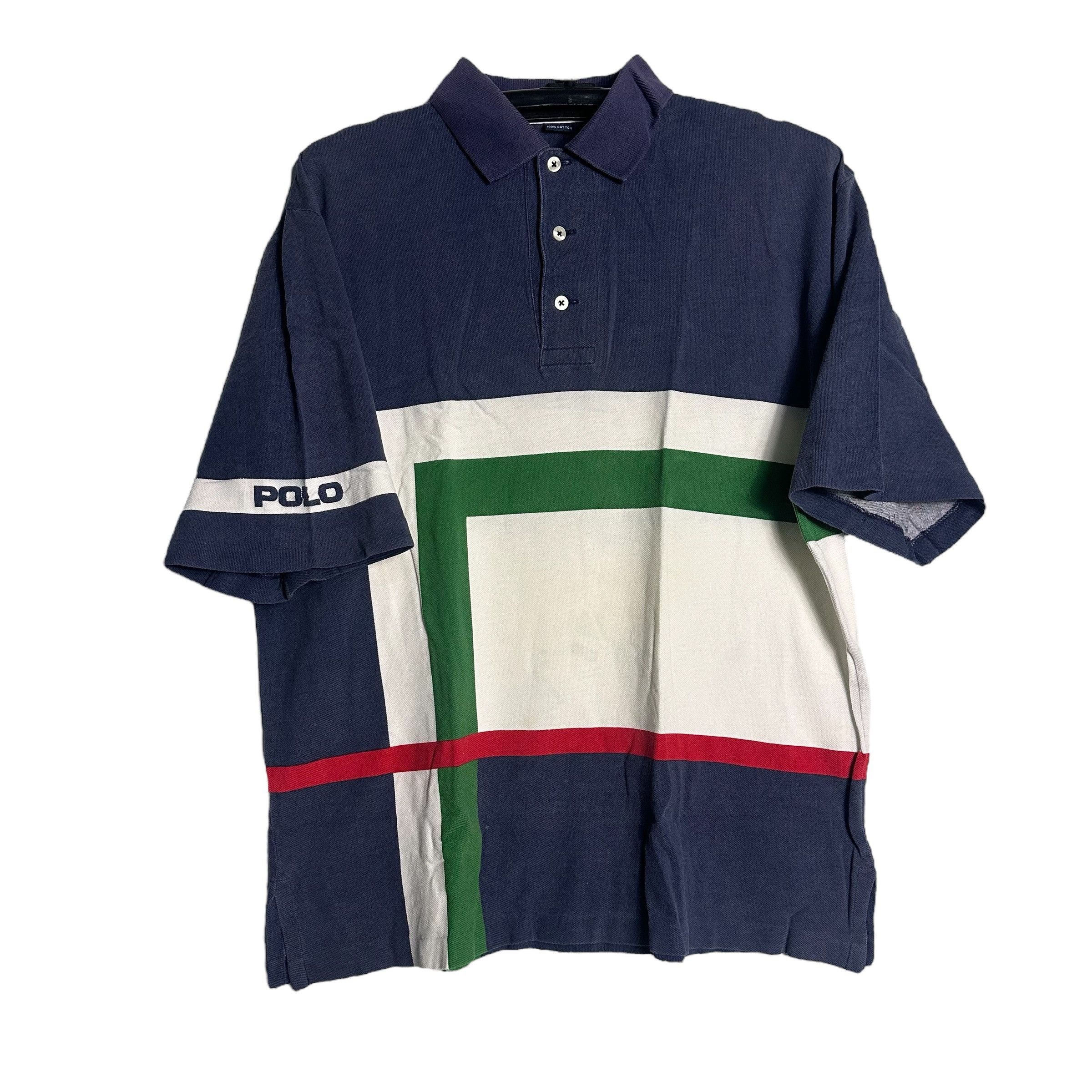 Polo Ralph Lauren 🔥RARE🔥Vintage Polo Ralph Lauren Abstract Polo Shirt Size US L / EU 52-54 / 3 - 1 Thumbnail
