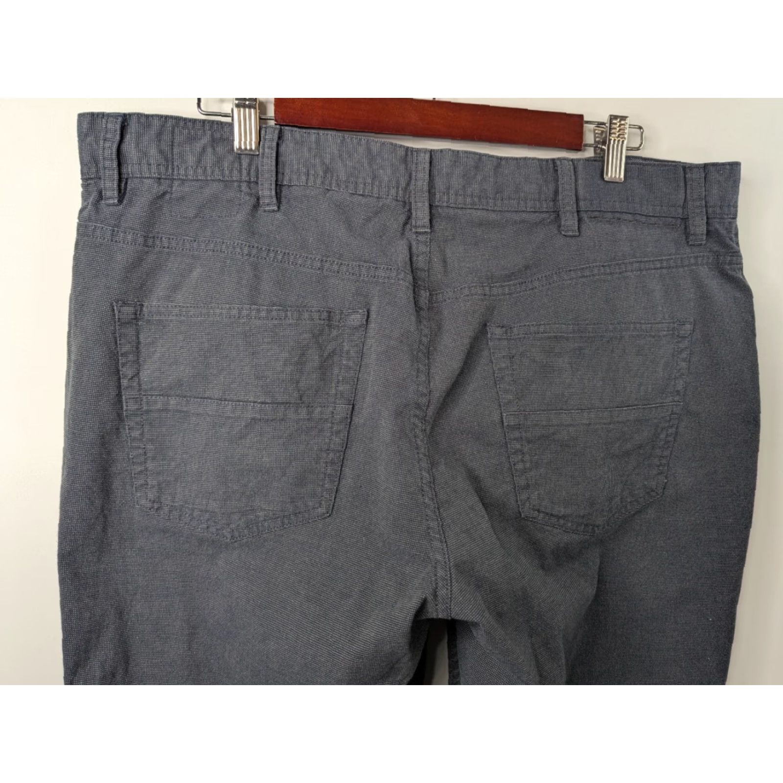 English Laundry VINTAGE English Laundry Pants Men 38x30 Brixton 5-Pocket Trousers Stretch Gray Navy Size US 38 / EU 54 - 5 Thumbnail