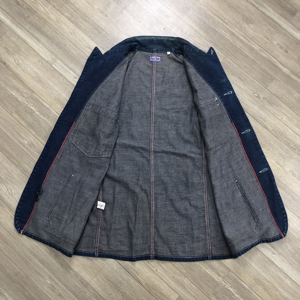 Blue Blue Japan Vintage Blue Blue Japan Selvedge Denim Chore Jacket Size US M / EU 48-50 / 2 - 3 Thumbnail