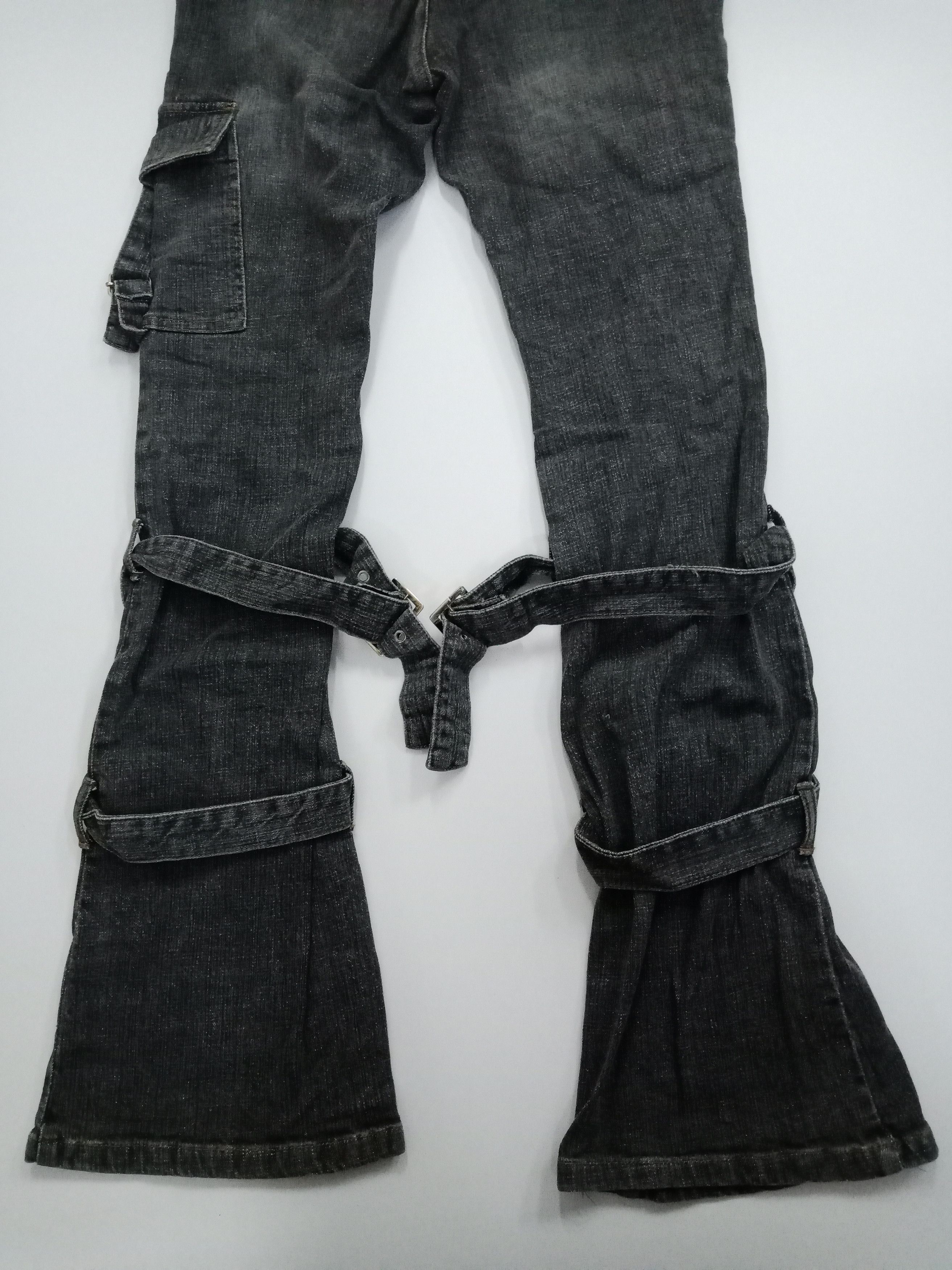 Le Grande Bleu (L.G.B.) N23 Bondage Flare Pants #P1 Size US 29 - 5 Thumbnail