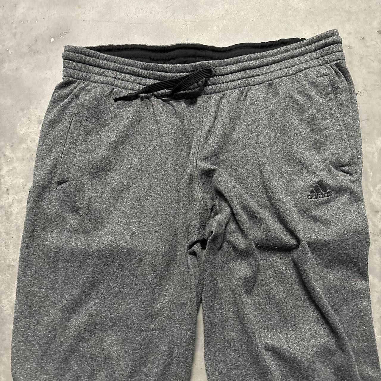 Adidas × Vintage Crazy Vintage Y2K/2000s Dark Grey Adidas Track Drill Essential Sweatpants! Size US 34 / EU 50 - 3 Thumbnail