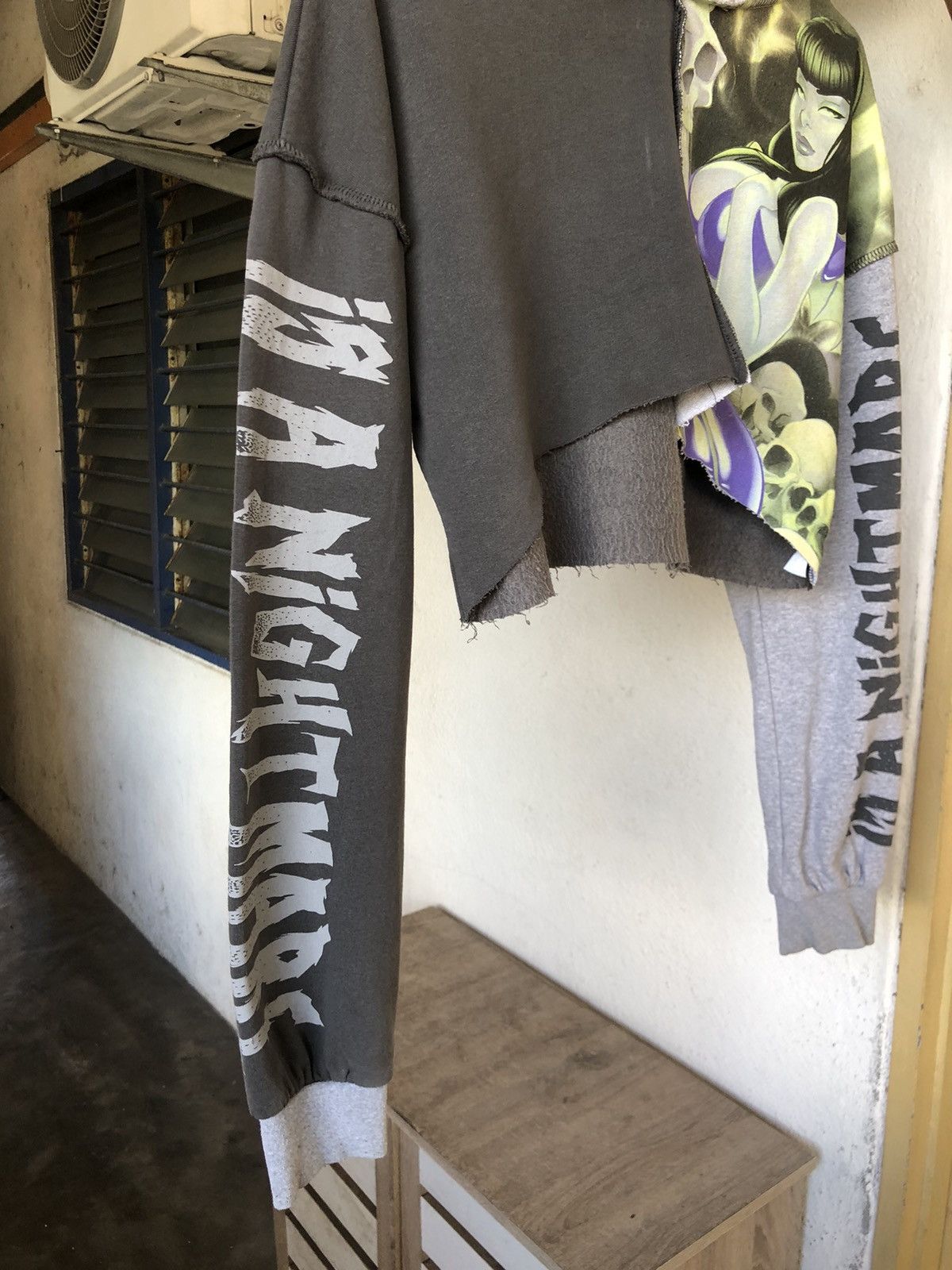 Seditionaries Rare🔥 New Girl Order x Night Mare Sweat Crop Top Sweater Size M / US 6-8 / IT 42-44 - 5 Thumbnail