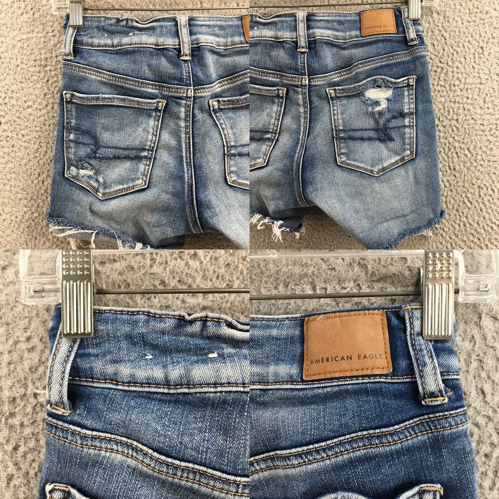 American Eagle Outfitters American Eagle Outfitters Cut Off Short Pants Womens 0 Denim Blue Mid Rise Zip Casual Shorts Women XS-0 Size 25" / US 0 / IT 36 - 9 Thumbnail