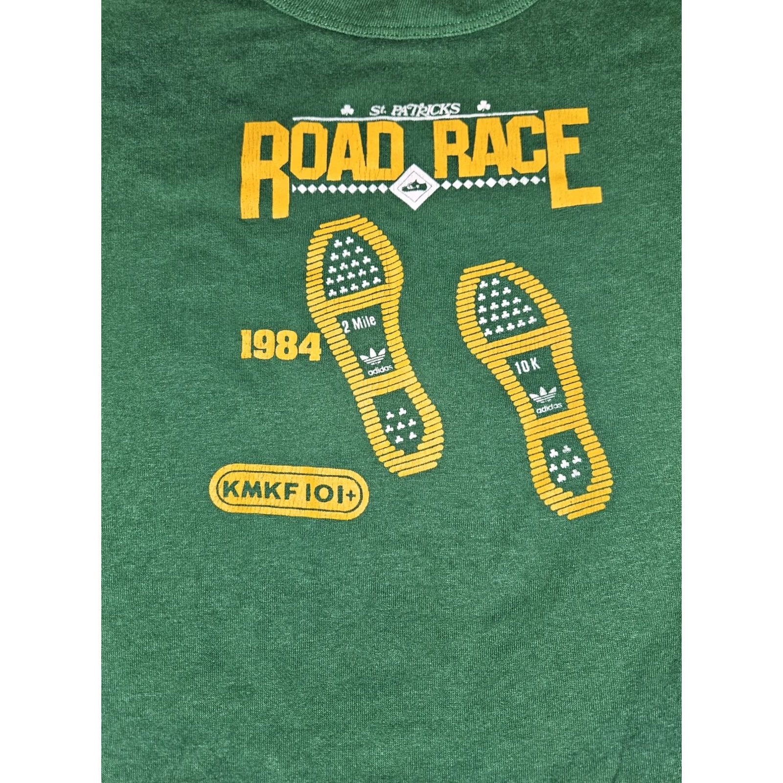 Adidas VINTAGE adidas St.Patricks Road Race 1984 T-Shirt Short Sleeve Green M Adults Mens-? Size US M / EU 48-50 / 2 - 5 Thumbnail