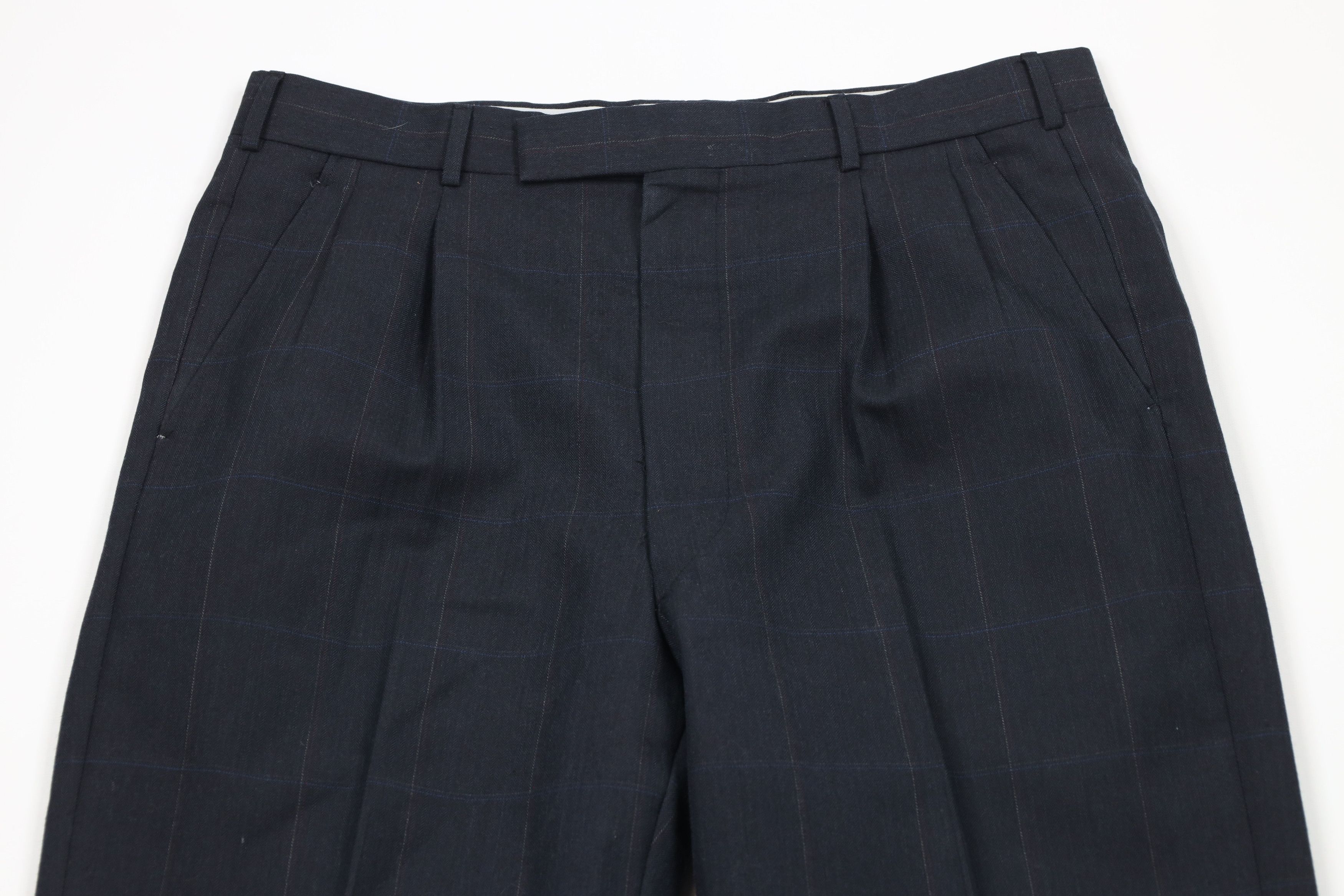 Vintage Vintage 70s Streetwear Herringbone Wide Leg Chino Pants Size US 33 - 2 Thumbnail