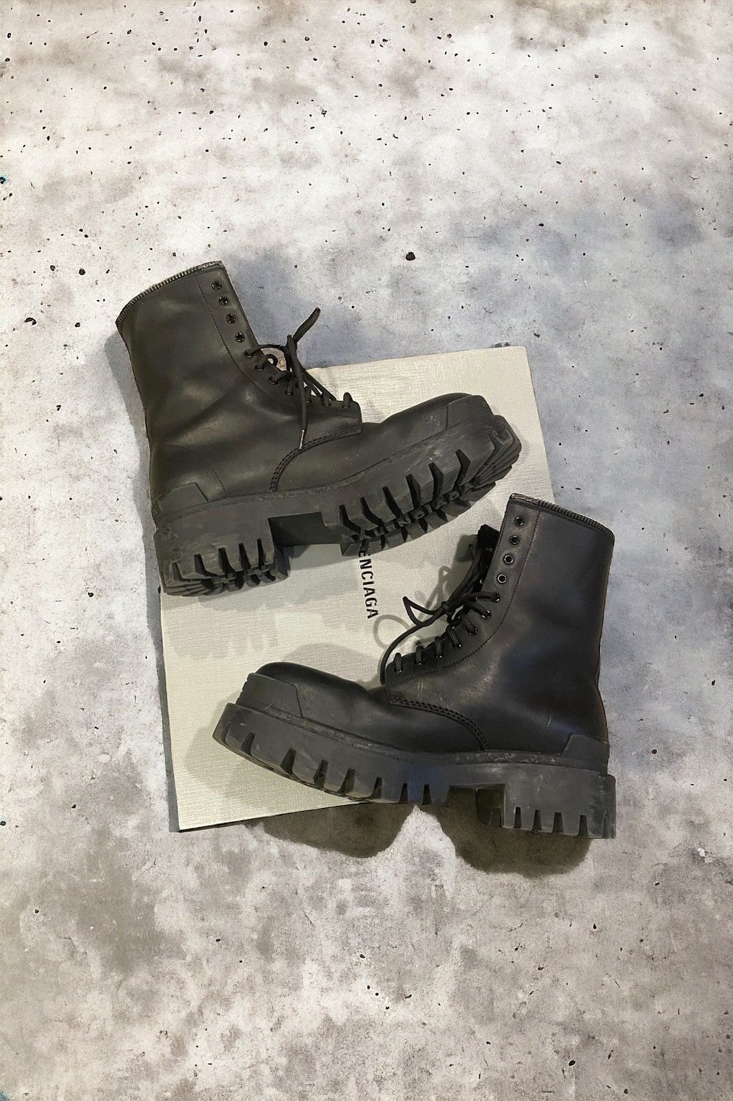 balenciaga boots strike 41 エイジング加工
