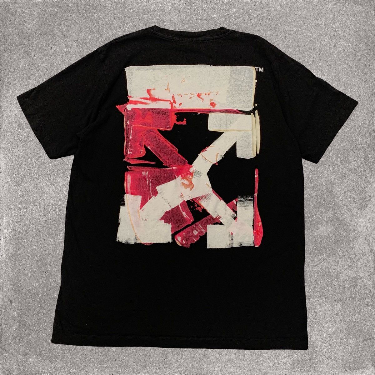 Off-White Off White Large Tee Acrylic Arrows Black T-Shirt Virgil Size US L / EU 52-54 / 3 - 1 Thumbnail