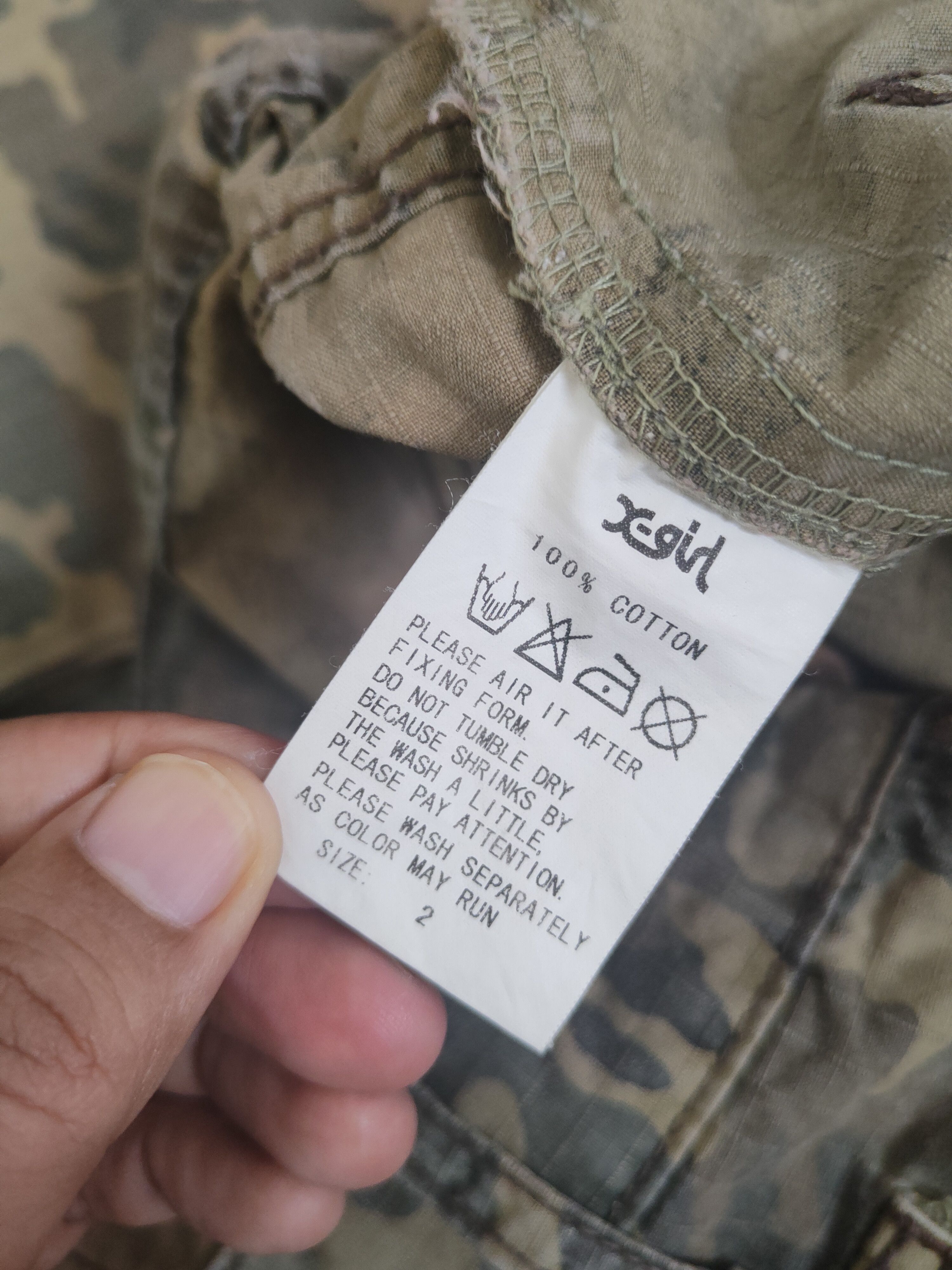 X-Girl DL x-girl Camouflage Multipocket Tactical Cargo Pants #2035 Size 29" - 14 Thumbnail