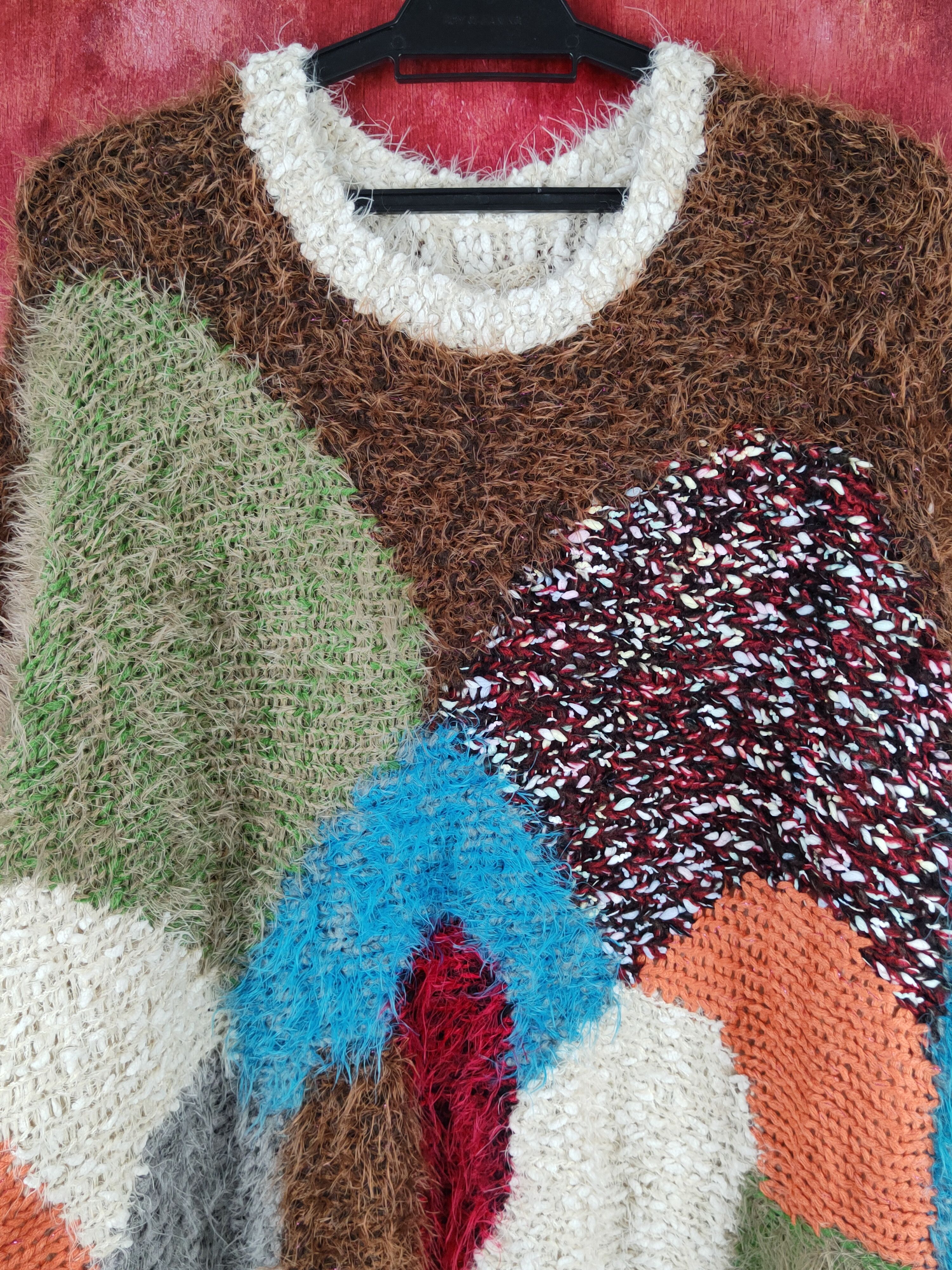 Japanese Brand Japanese Brand Mix Shag Shaggy Fur Mohair Knitwear #S2232 Size US XL / EU 56 / 4 - 2 Thumbnail