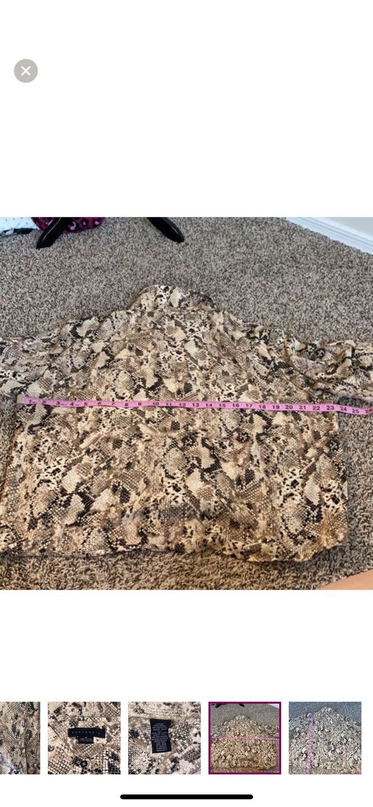 Sanctuary Sanctuary medium snake print button down blouse Size M / US 6-8 / IT 42-44 - 6 Thumbnail