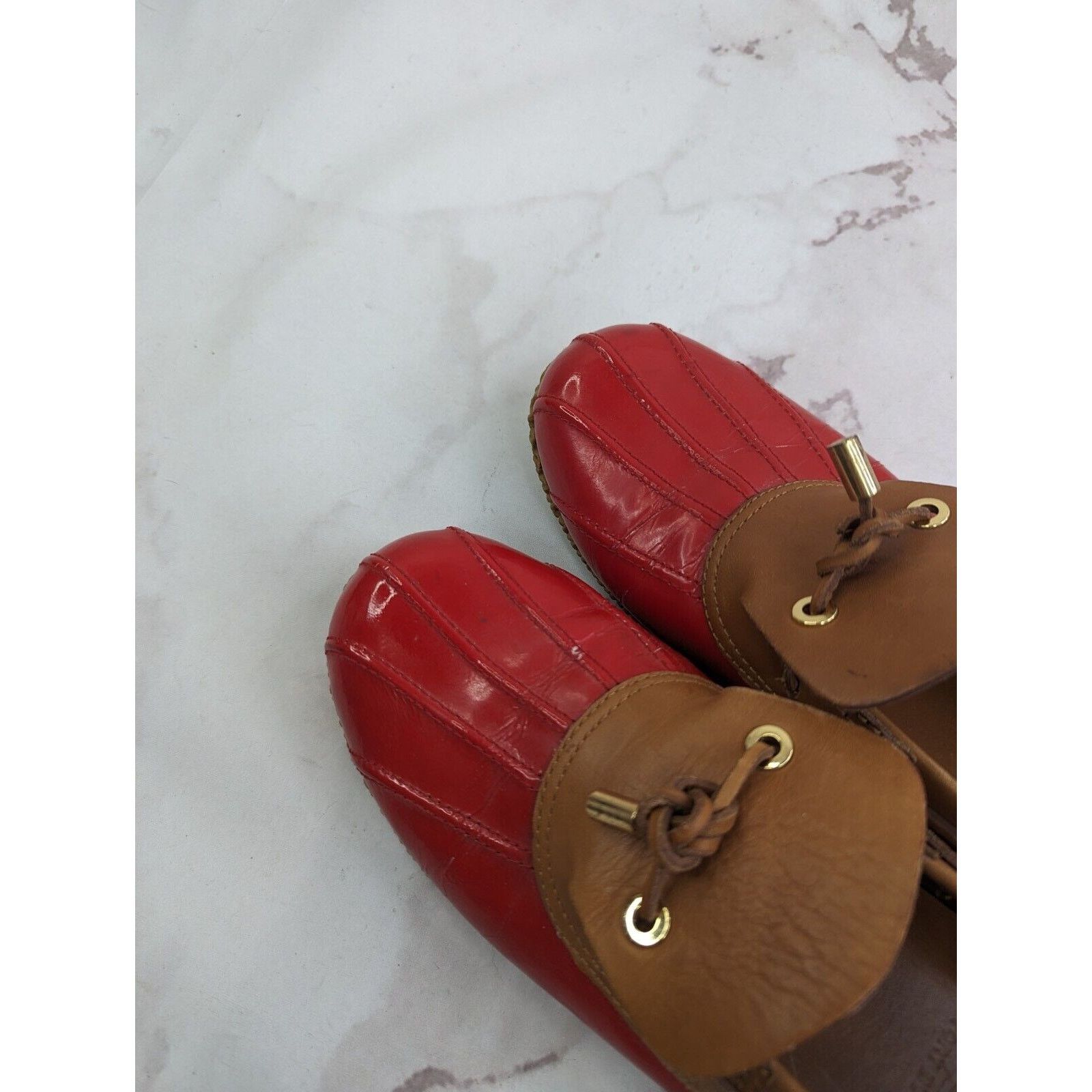 Tory Burch Tory Burch Loafer Women 9 Wellie Slip Shoe Leather Rain Boat Size US 9 / IT 39 - 9 Thumbnail