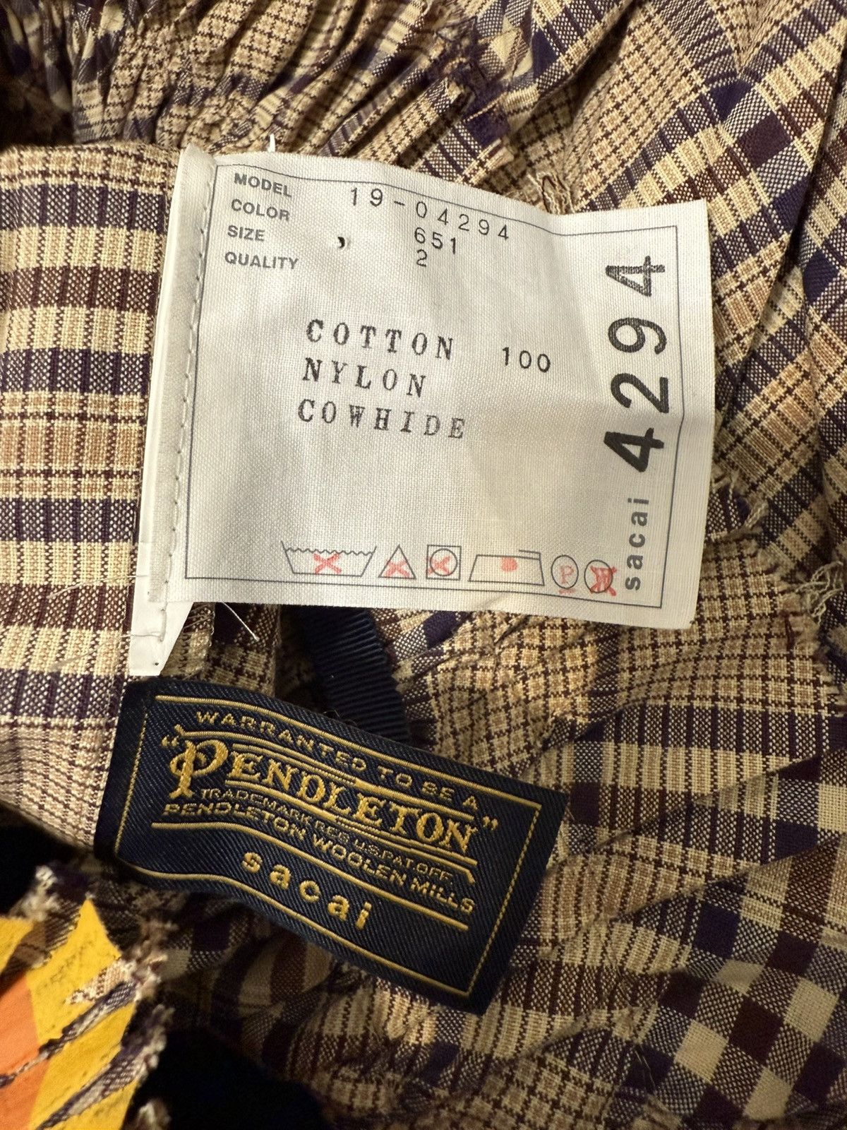 Sacai Sacai x Pendleton Pleated Skirt Size 27" / US 4 / IT 40 - 6 Thumbnail