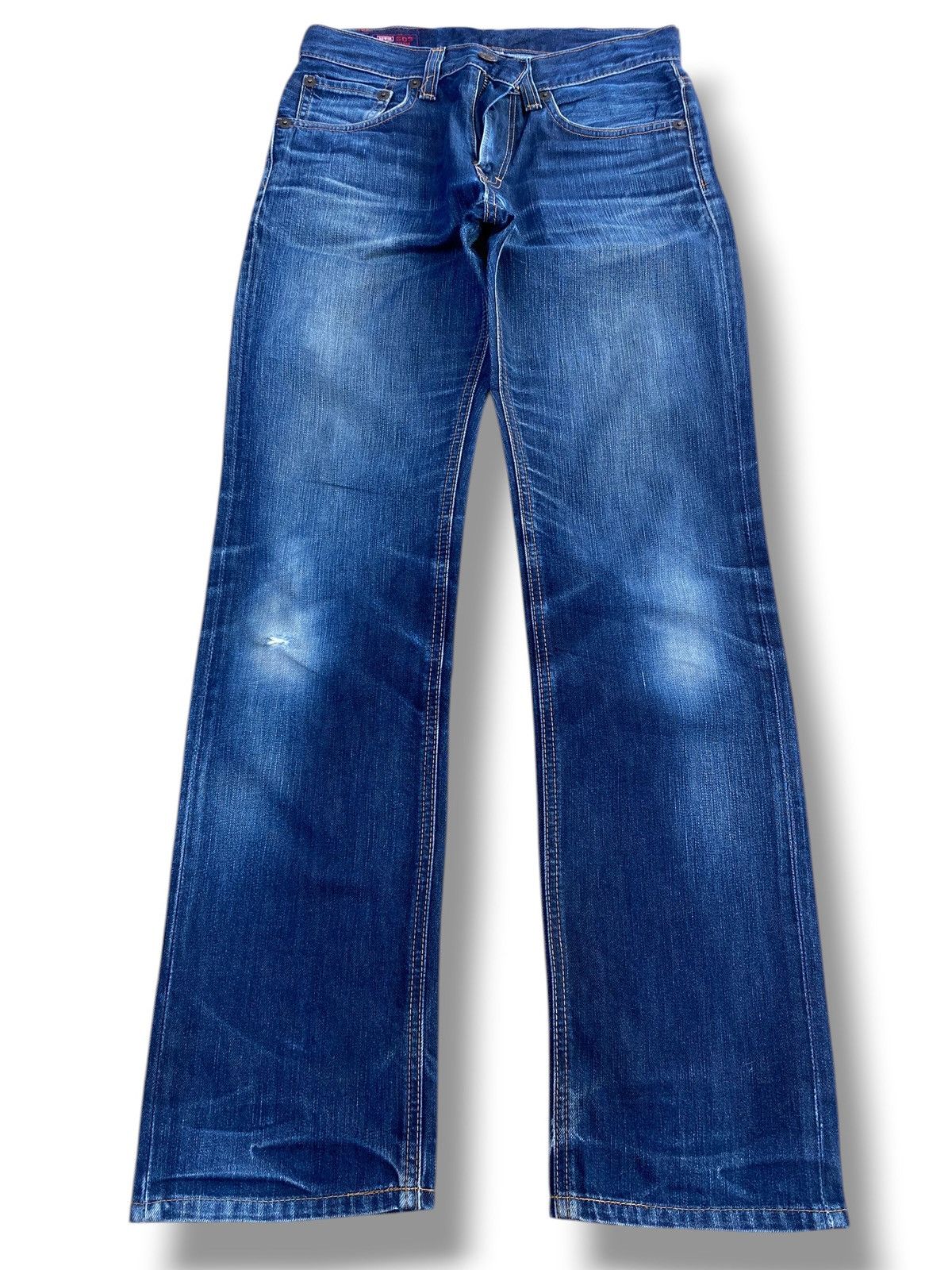 Edwin Vintage Edwin 503 Faded Dark Wash Style Straight Cut Jeans Size US 30 / EU 46 - 1 Thumbnail