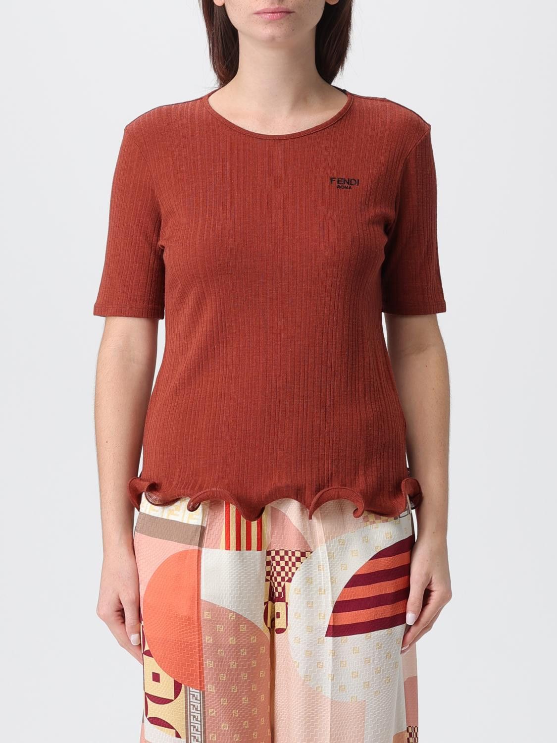 Fendi Fendi T-Shirt Woman Red Size M / US 6-8 / IT 42-44 - 1 Thumbnail