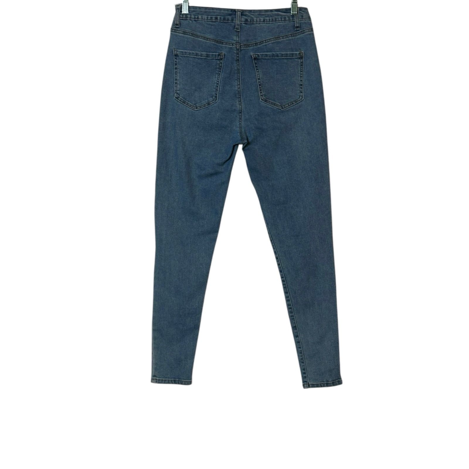 Forever 21 FOREVER 21 blue skinny high waisted stretch jeans size 29 Size 29" - 8 Thumbnail
