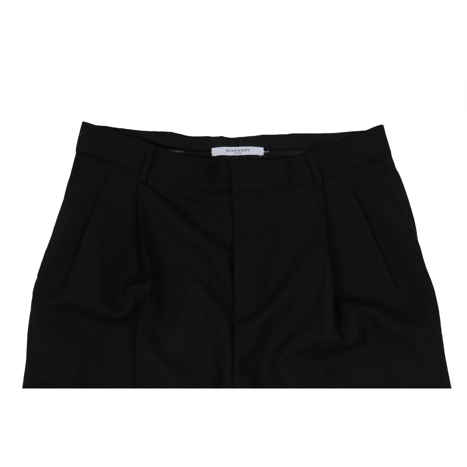Givenchy Pleated Shorts Black Wool Blend Size US 34 / EU 50 - 2 Thumbnail