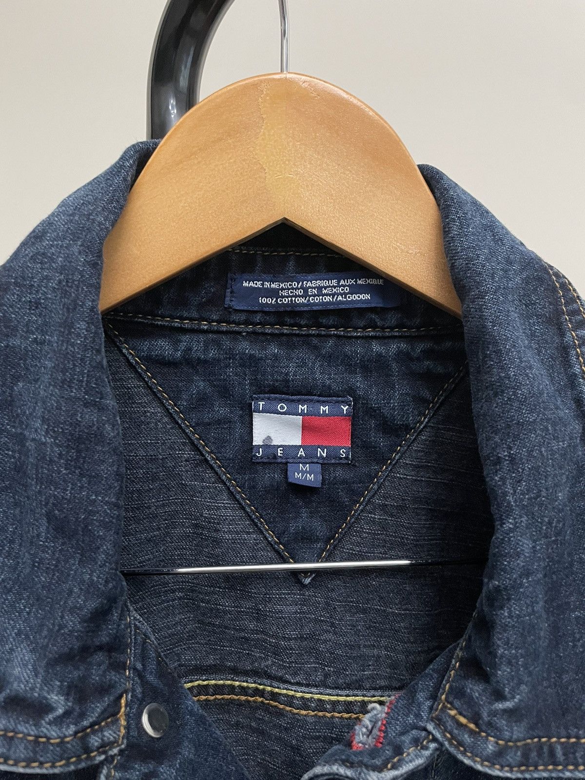 Wrangler Vintage Blue Denim Tommy Hilfiger Trucker Jacket Y2K Levis Size US M / EU 48-50 / 2 - 3 Thumbnail