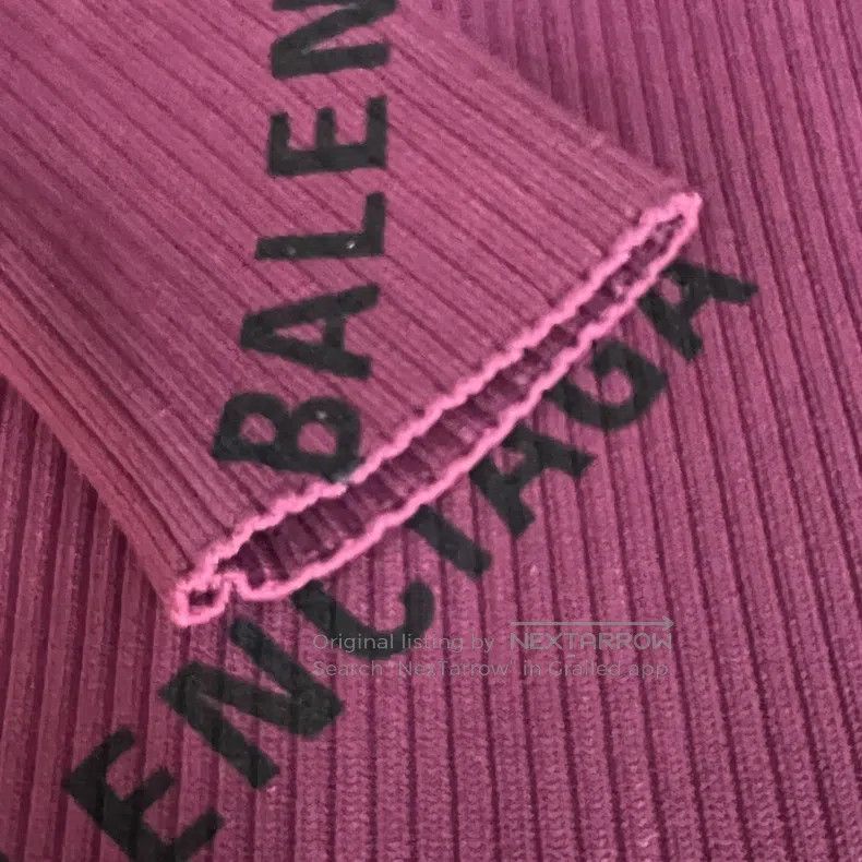 Balenciaga Balenciaga Full Logo Knit Sweater Size US S / EU 44-46 / 1 - 4 Thumbnail