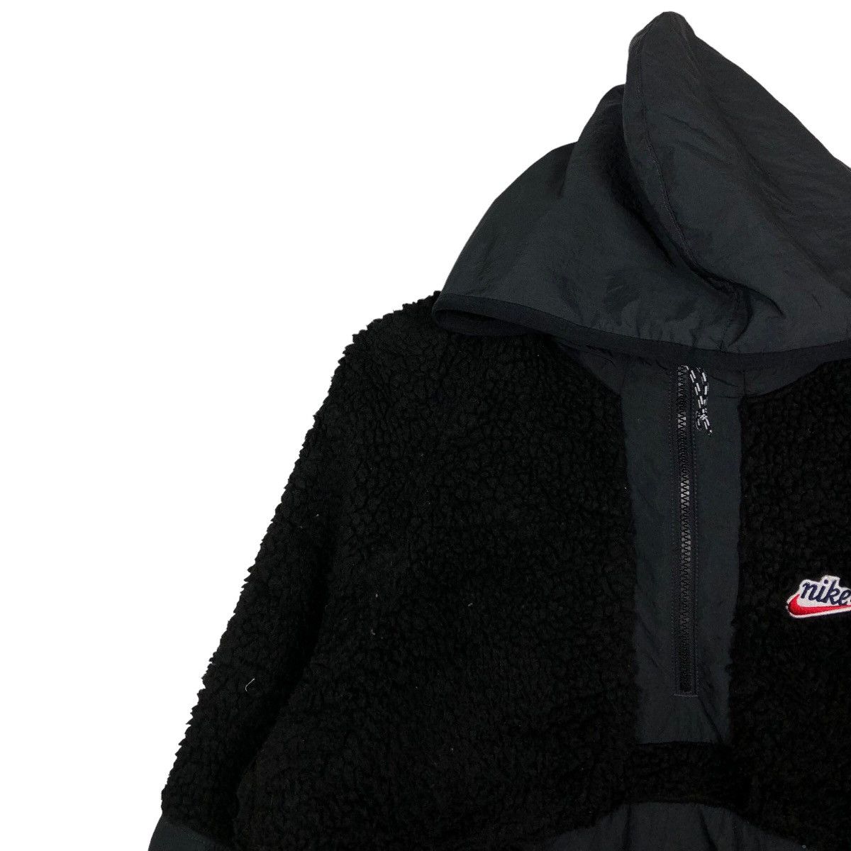 Nike 🔥90’s Vintage Nike Anorak Jacket Fleece Big Swoosh Logo Size US M / EU 48-50 / 2 - 6 Thumbnail