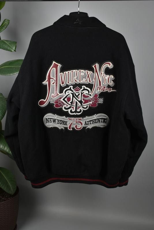 Avirex AVIREX wool jacket, New York 75 NYC, vintage, 90s hip hop XL Size US XL / EU 56 / 4 - 1 Thumbnail