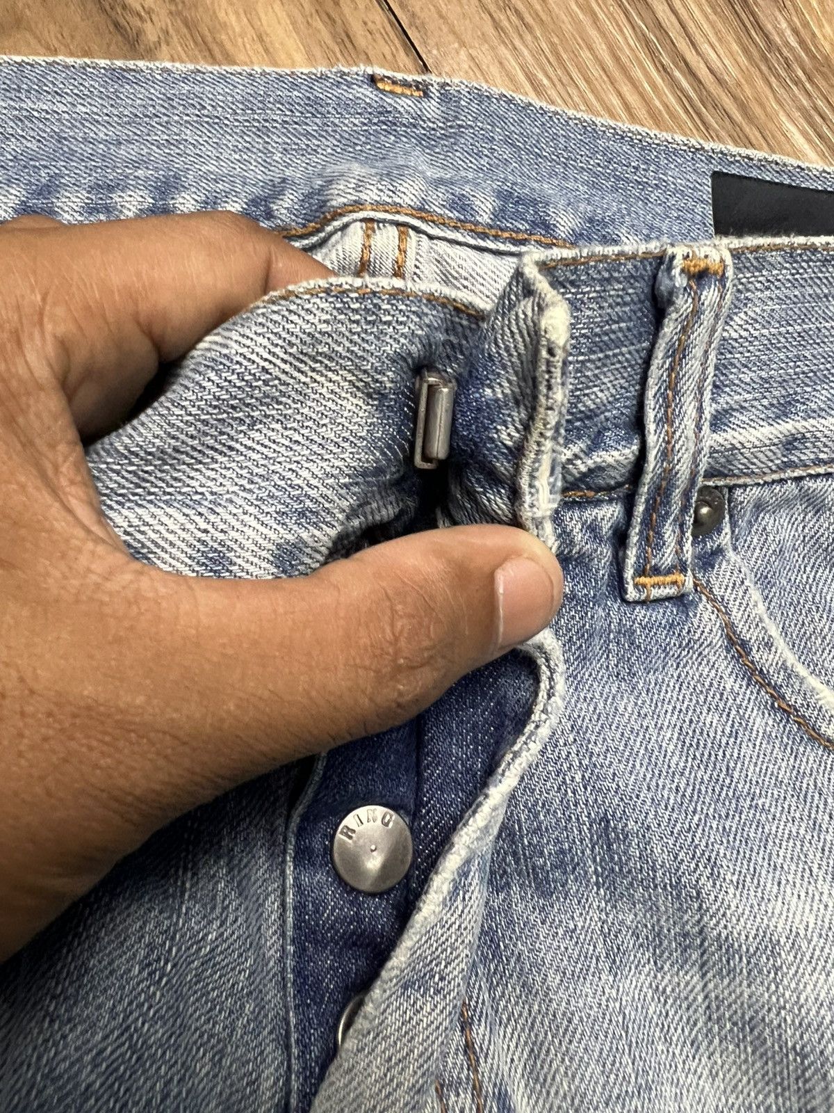 Ring Milano RING Milano Italy Men’s Straight Leg Denim Jeans (45) Size US 30 / EU 46 - 7 Thumbnail