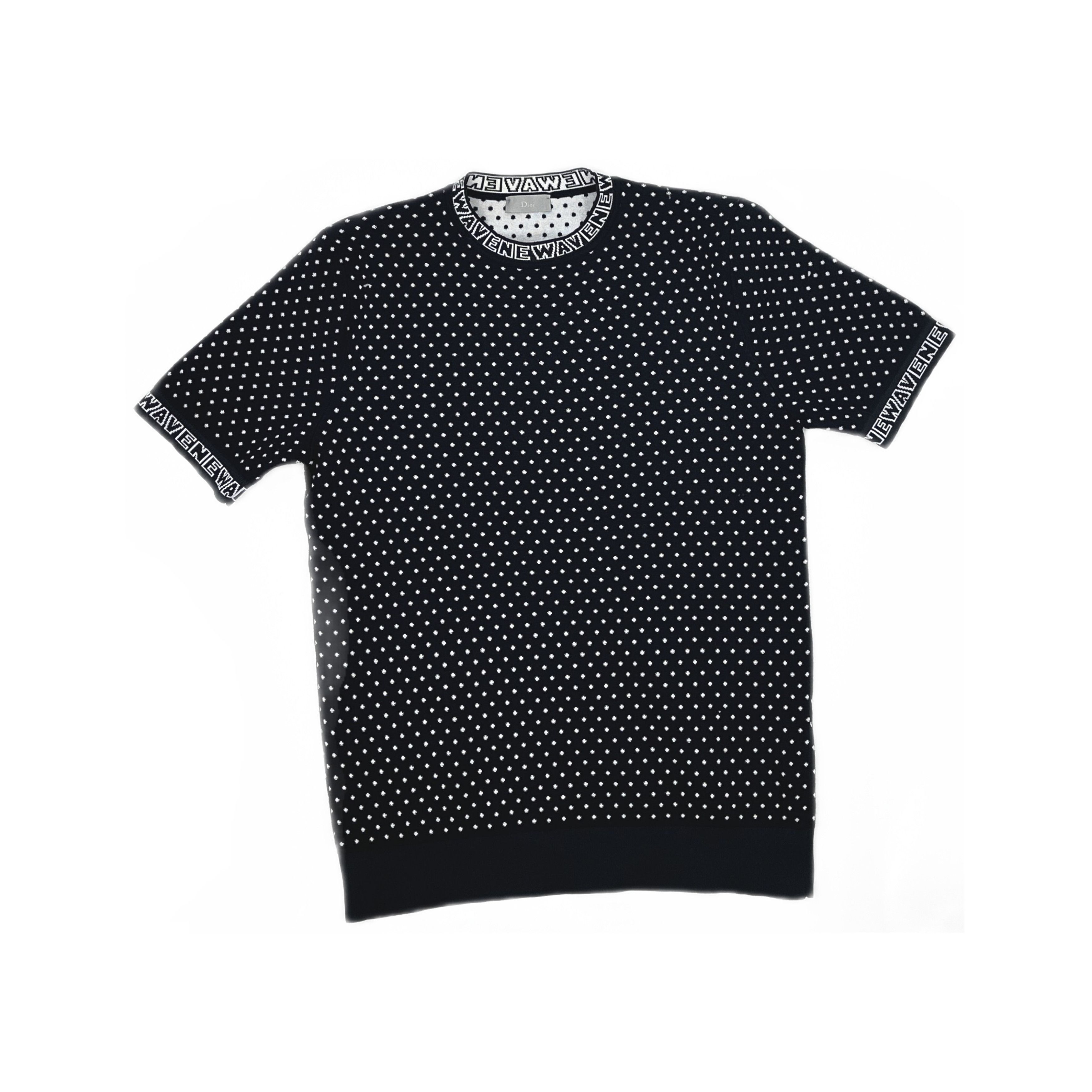 Dior Dior NEWAVE Polka Dot Wool Knit T-Shirt S Size US S / EU 44-46 / 1 - 1 Thumbnail